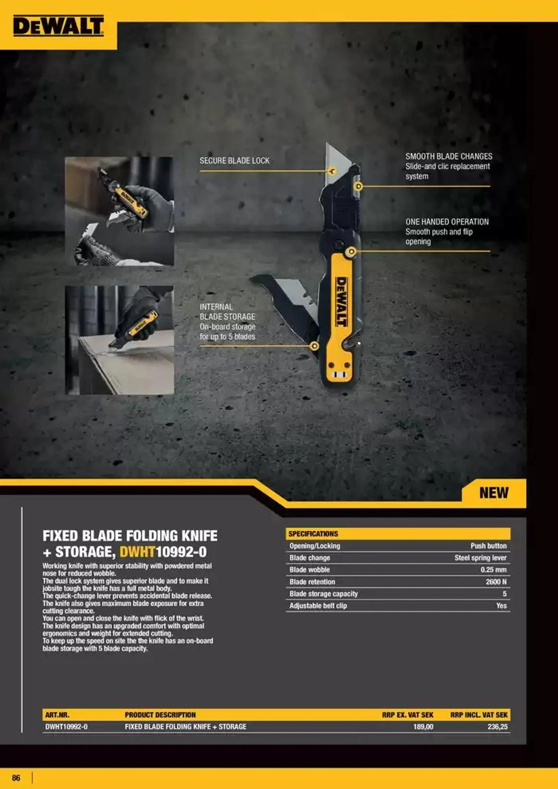 Dewalt reklamblad från 26 september till 10 oktober 2024 - Reklamblad sidor 86