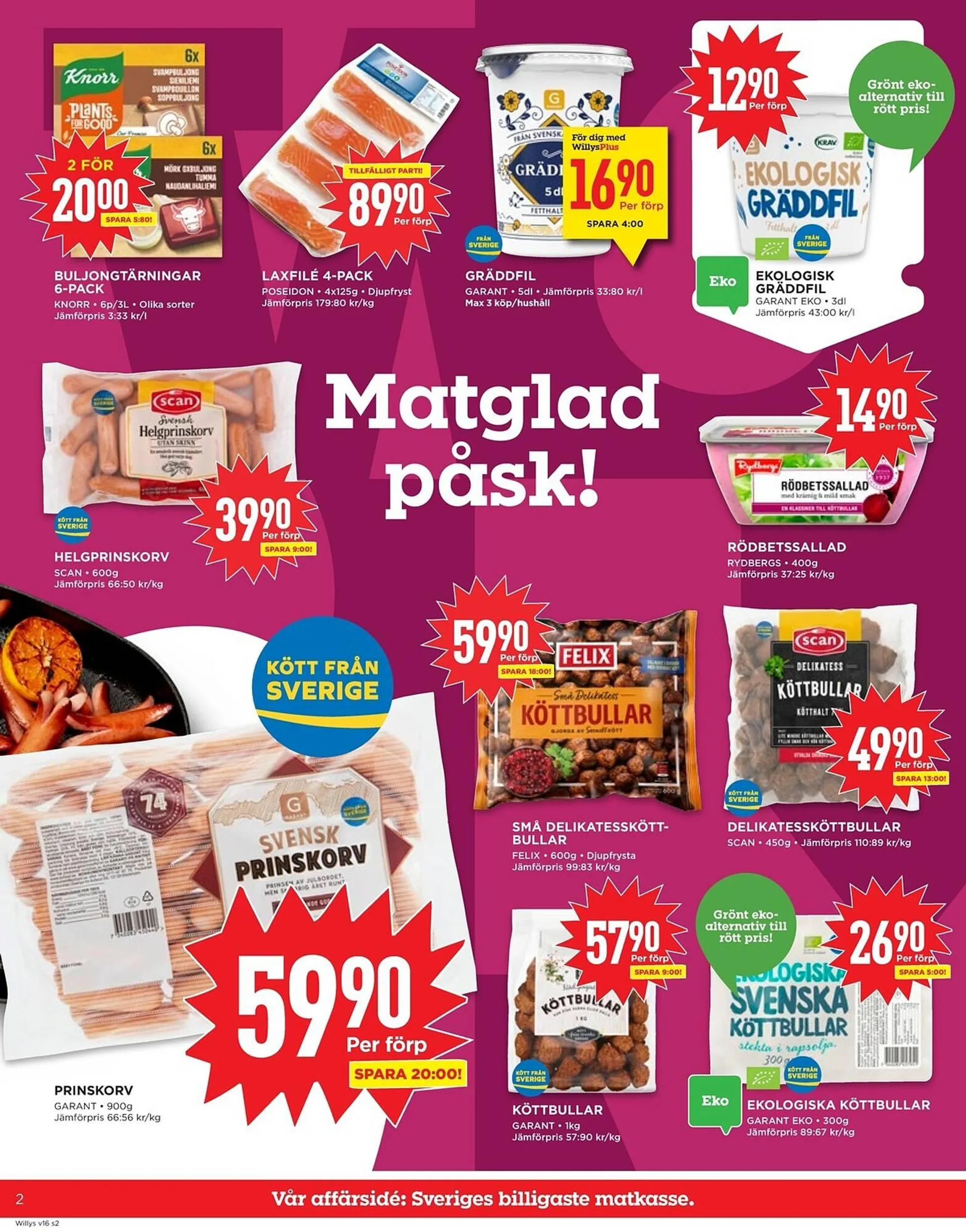 Willys reklamblad från 14 april till 20 april 2025 - Reklamblad sidor 2