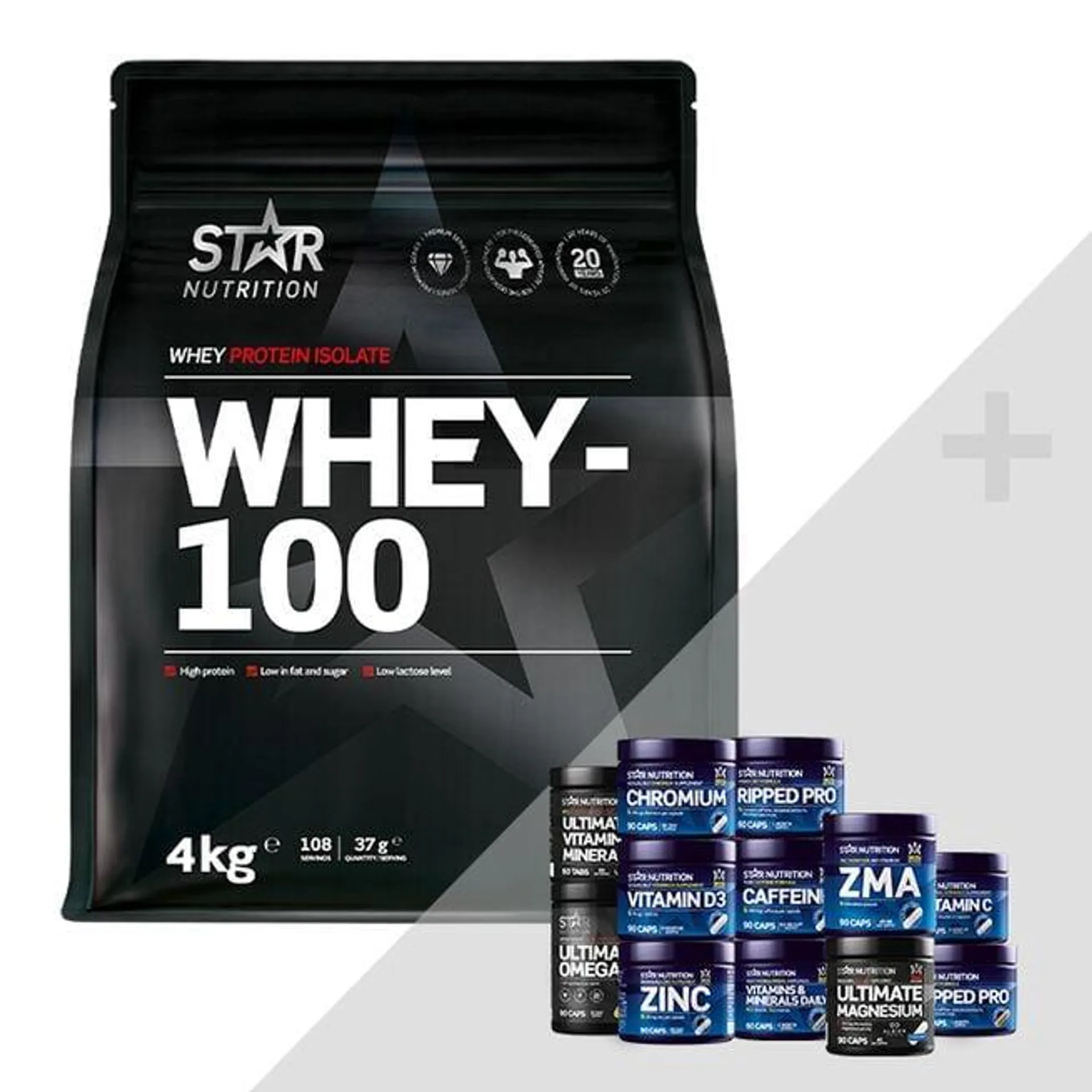 Whey-100, 4 kg + Bonus Product!