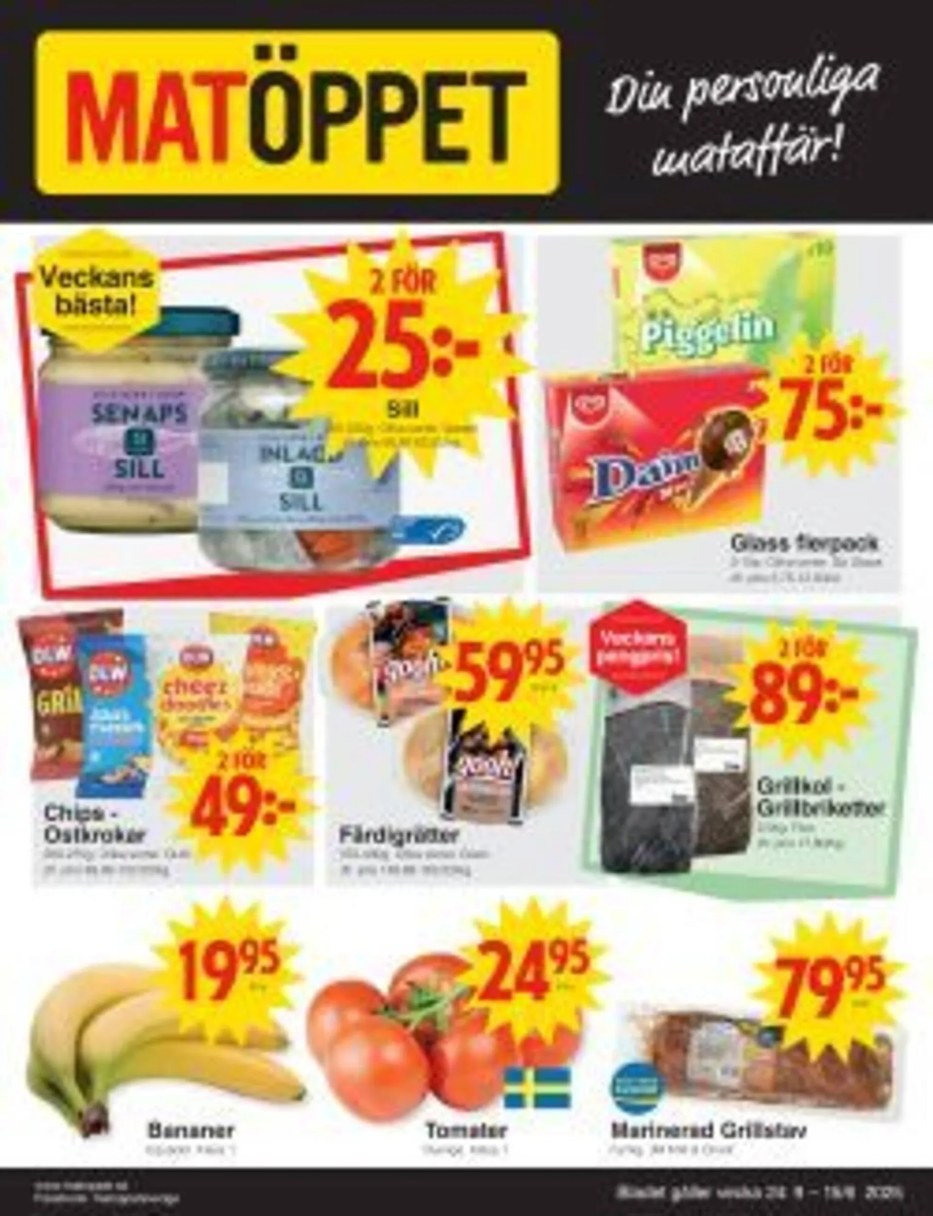 Matöppet reklamblad - 1