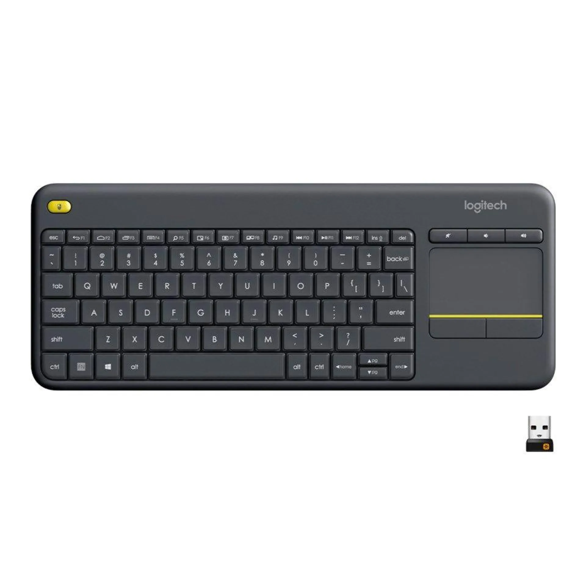 Logitech K400 Plus Trådlöst tangentbord med Touchpad