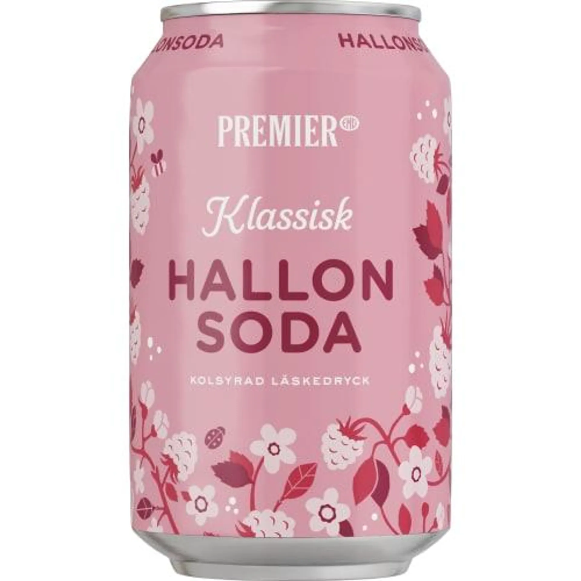 Hallonsoda Läsk Burk