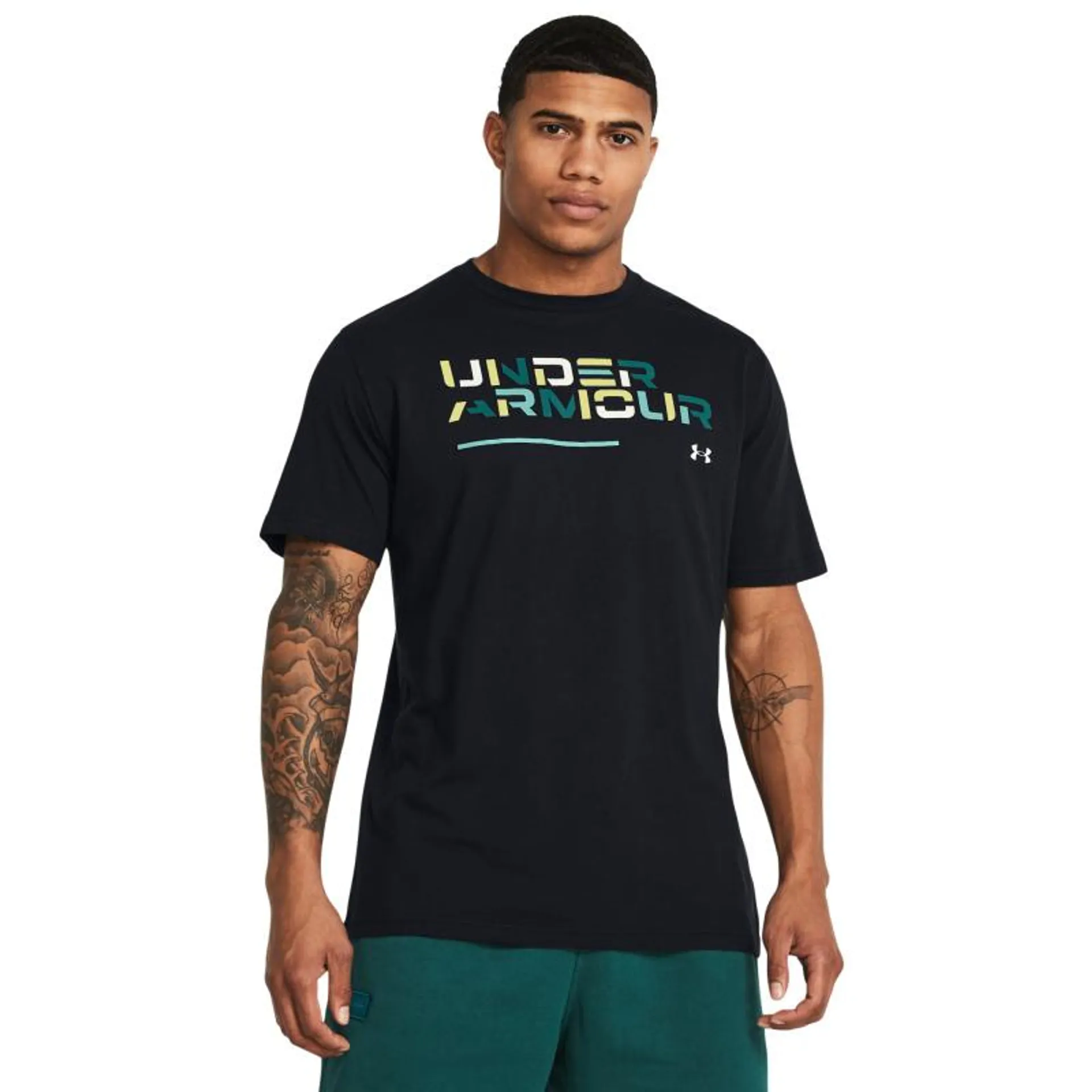 UA Colorblock Wordmark SS-BLK