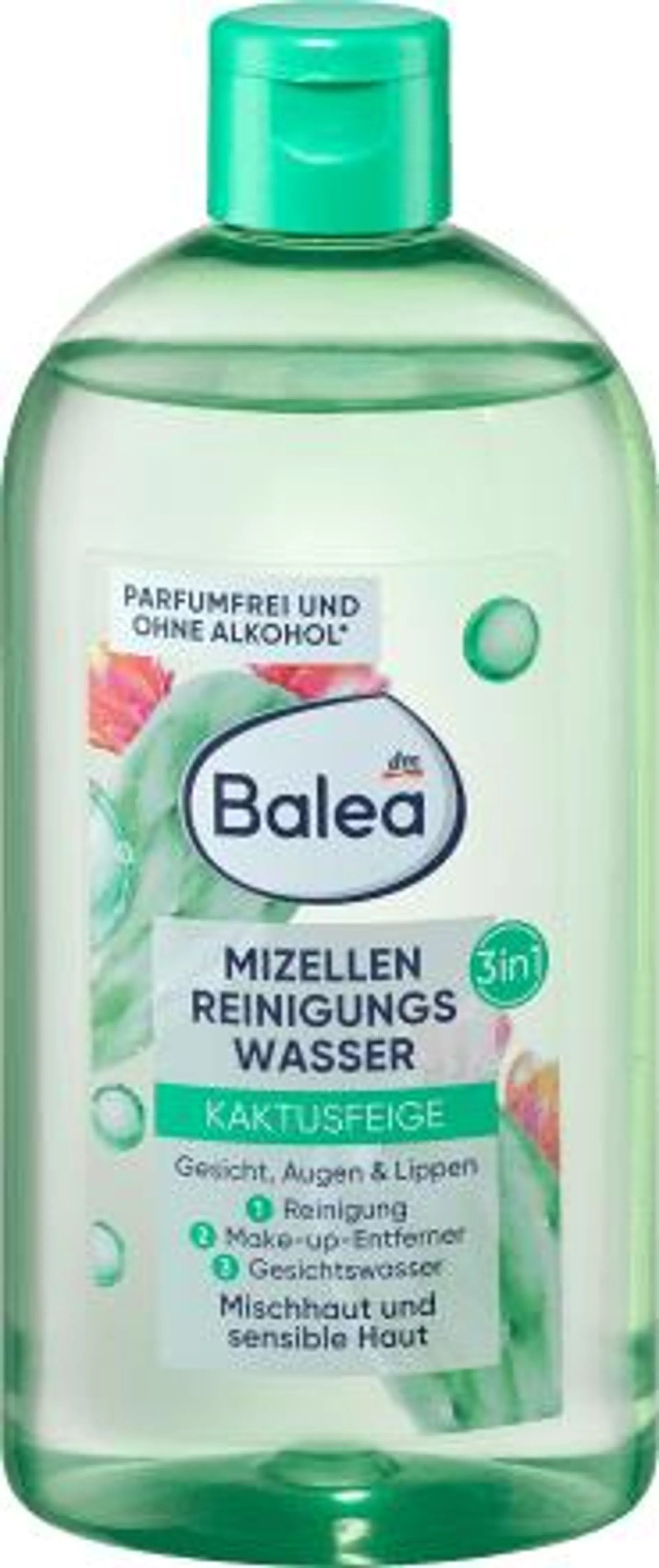 Micelárna čistiaca pleťová voda 3v1 s opunciou, 400 ml