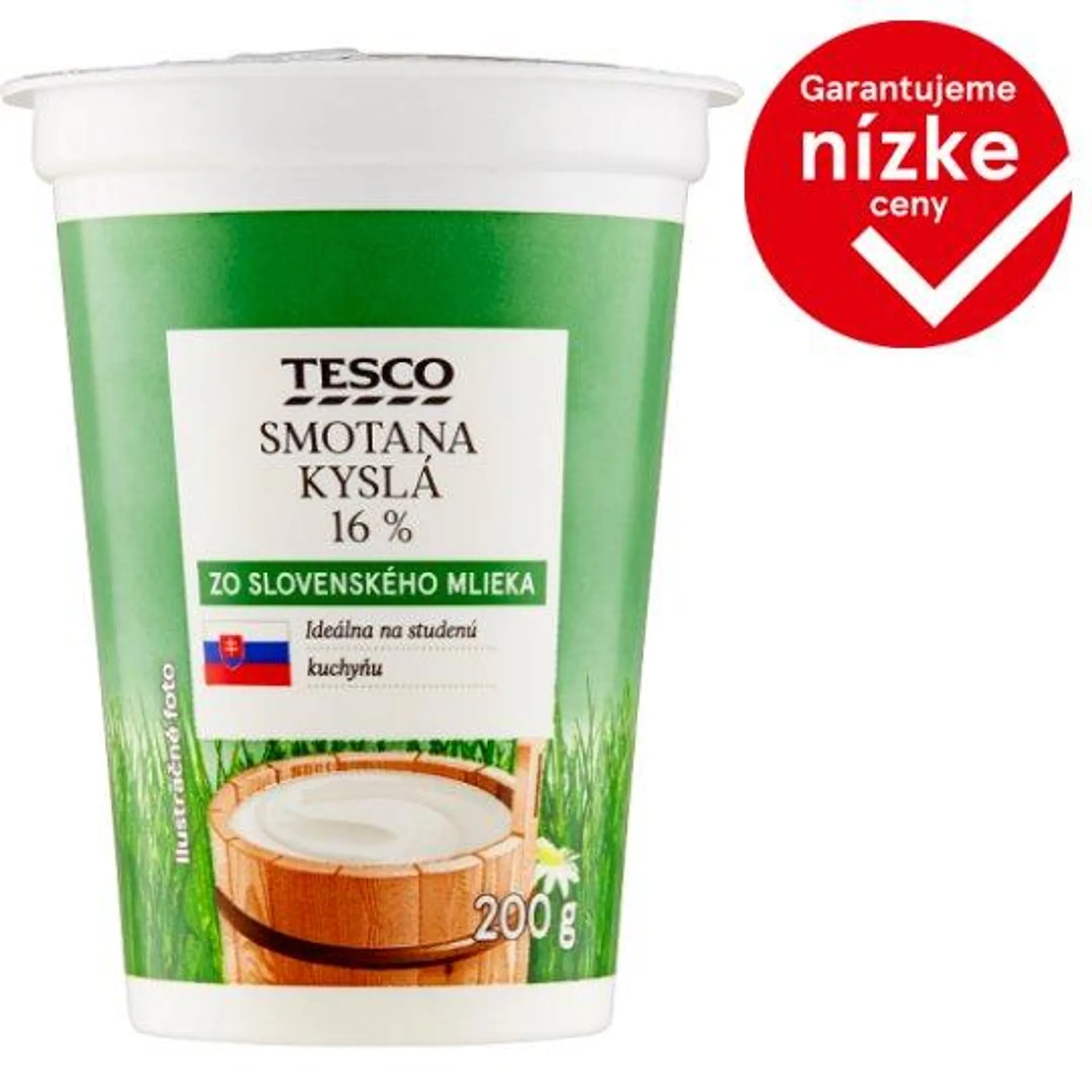 Tesco Smotana kyslá 16% 200 g