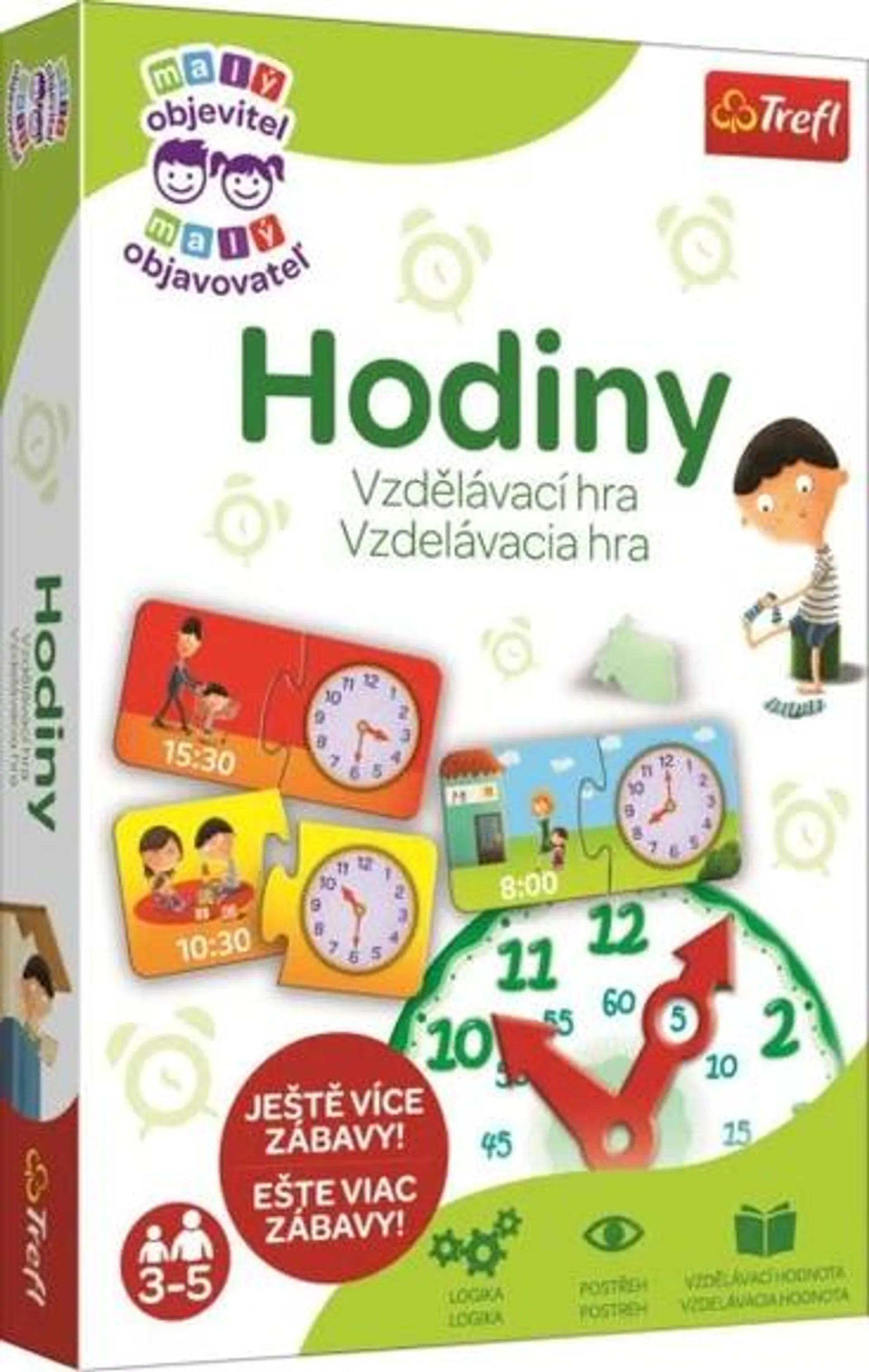 Trefl hra Malý objaviteľ Hodiny