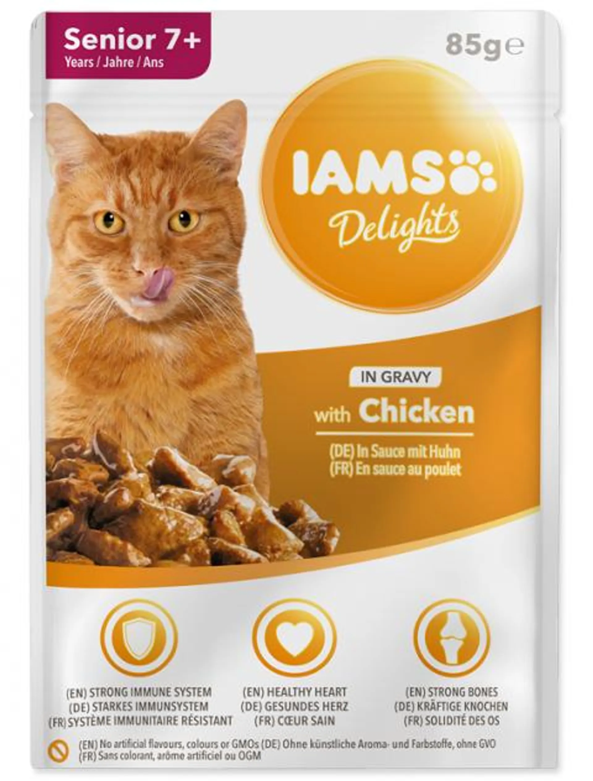 Kapsicka IAMS cat senior delights chicken in gravy 85g