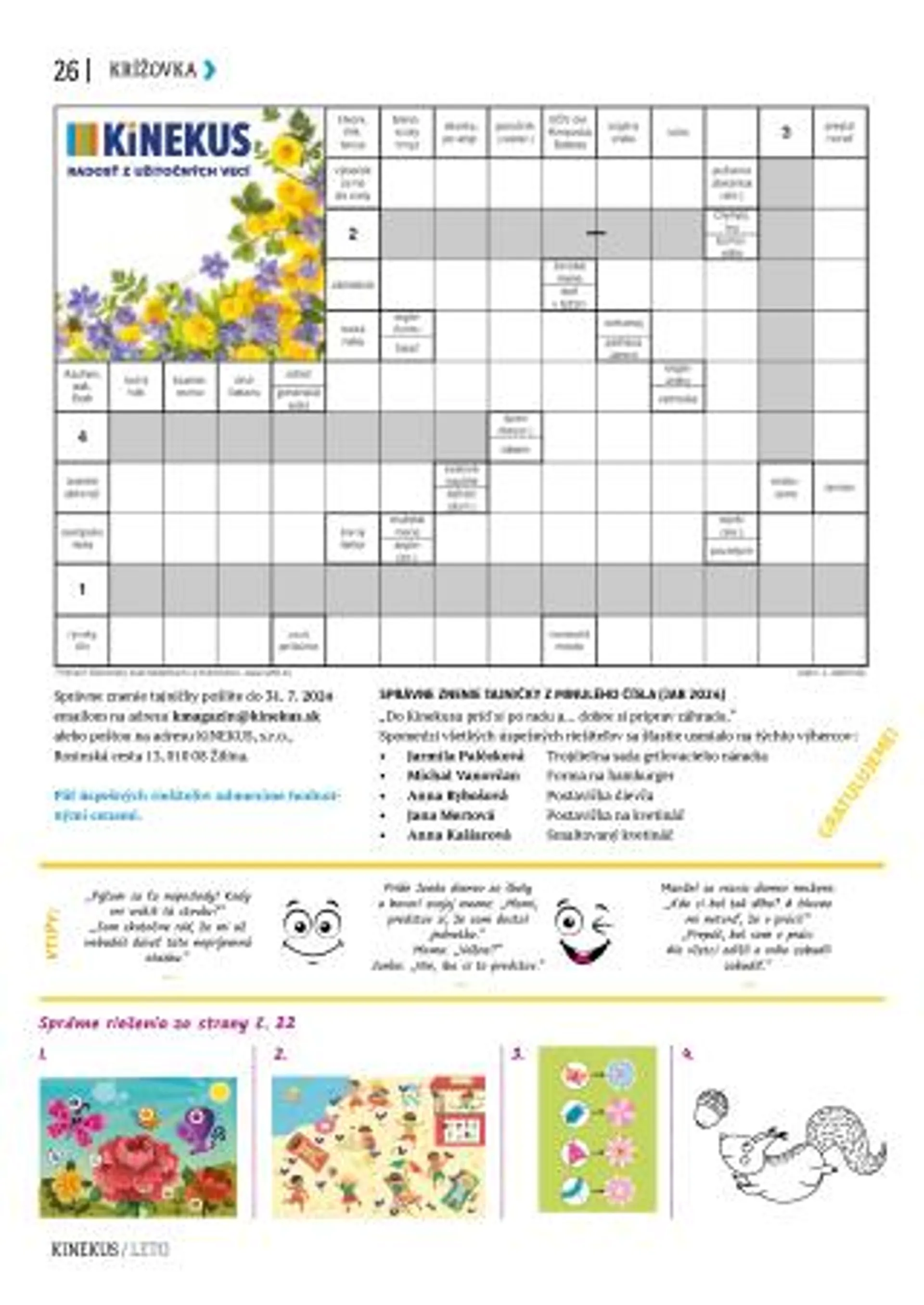 Leták: Kinekus magazín - LETO od 1. júla do 31. augusta 2024 - Prehľad Stránky 26