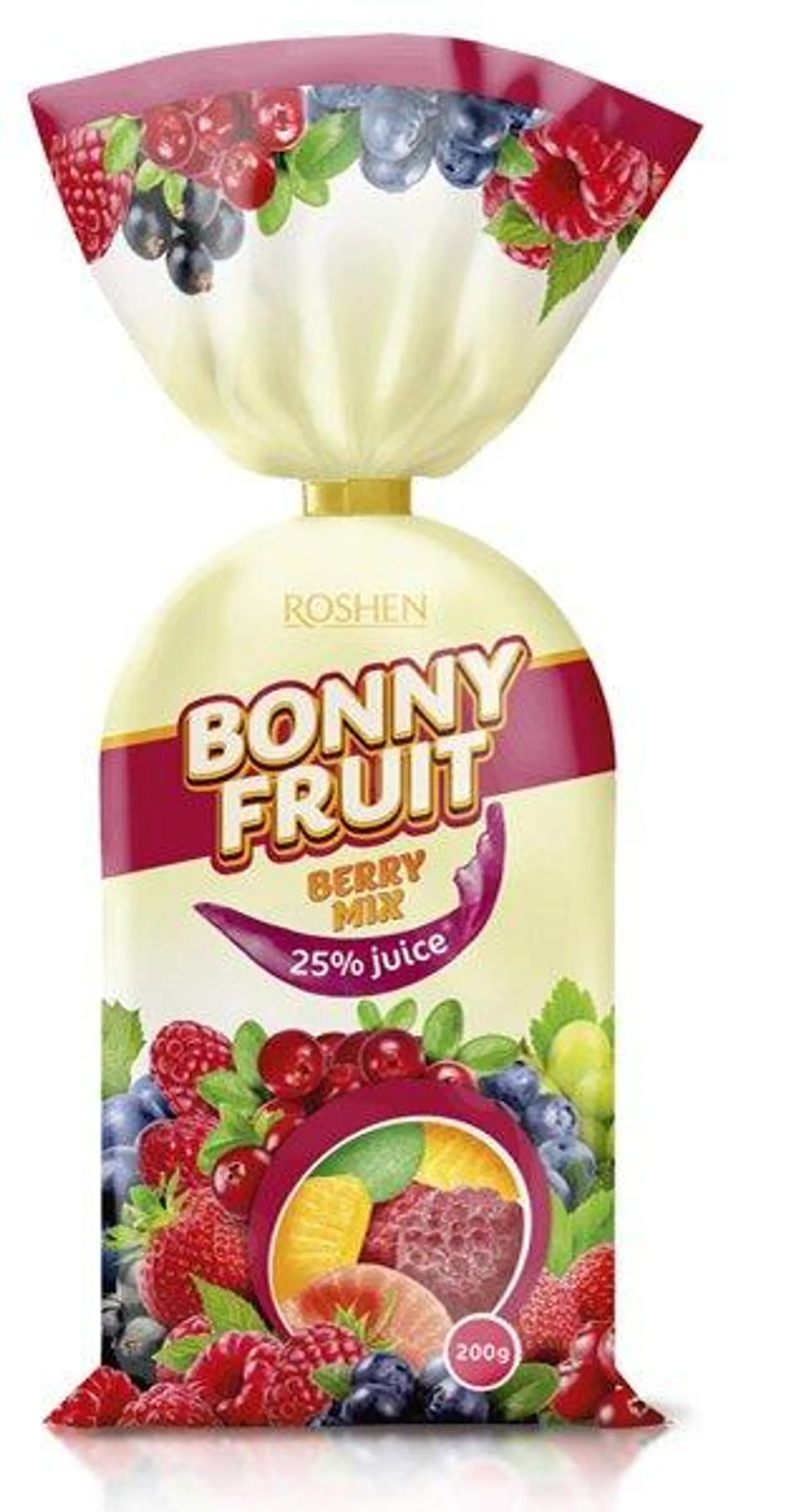 ROSHEN BONNY FRUIT berry mix cukríky