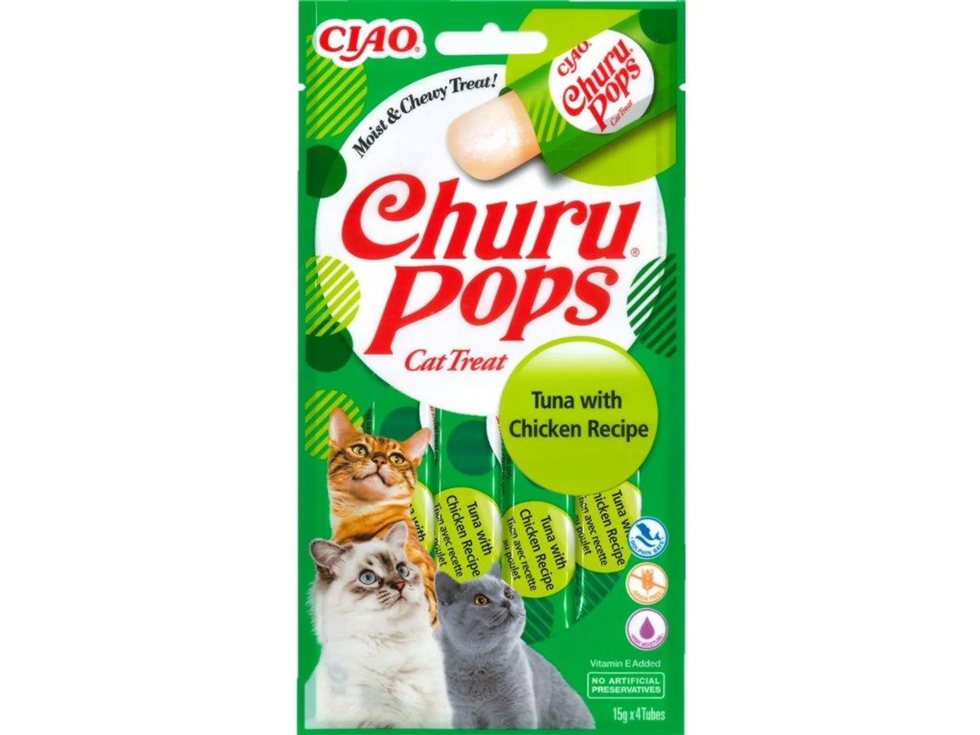 Churu želé pre mačky - tuniak, kura 56g