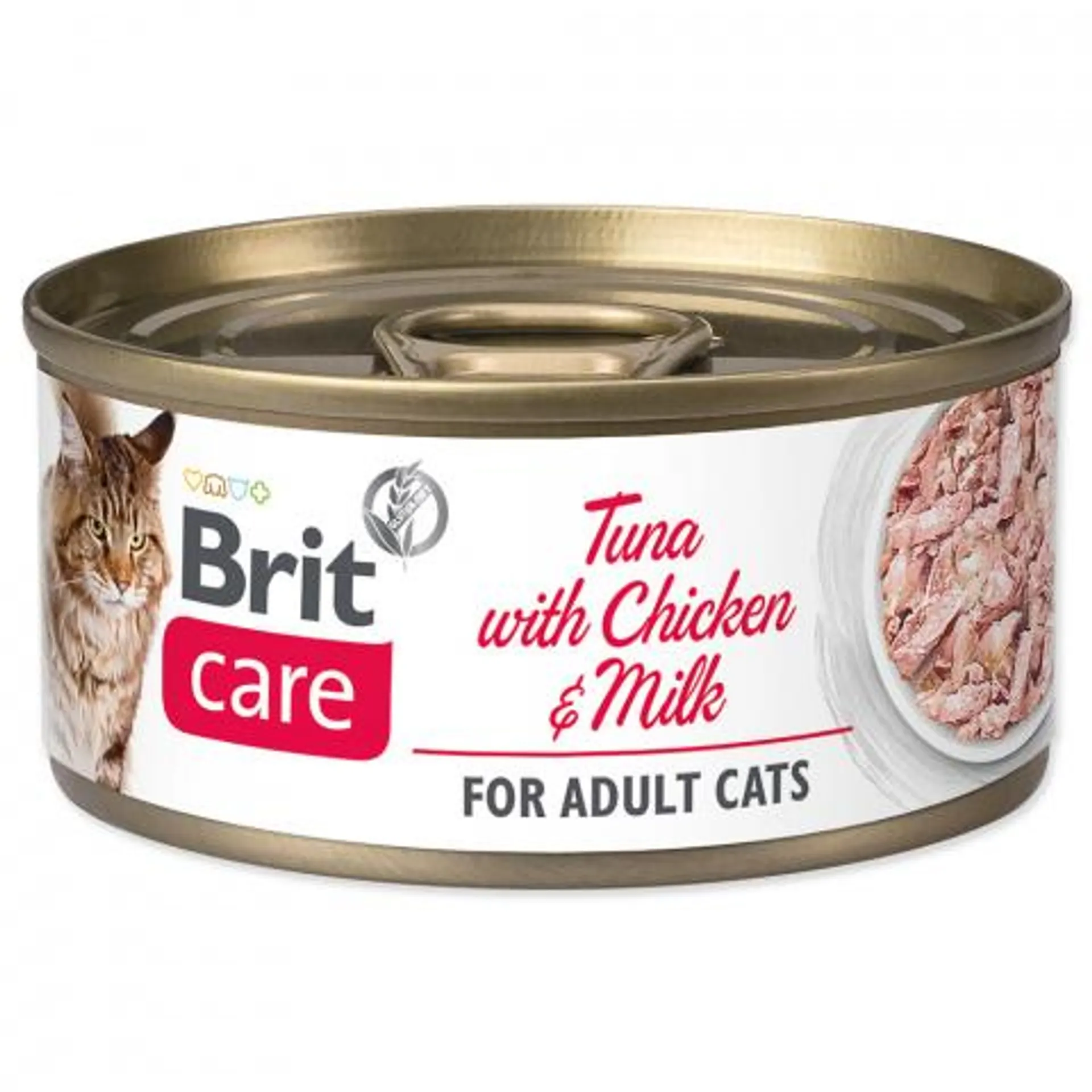 Brit Care Cat konzerva Tuna with Chicken and Milk 70 g