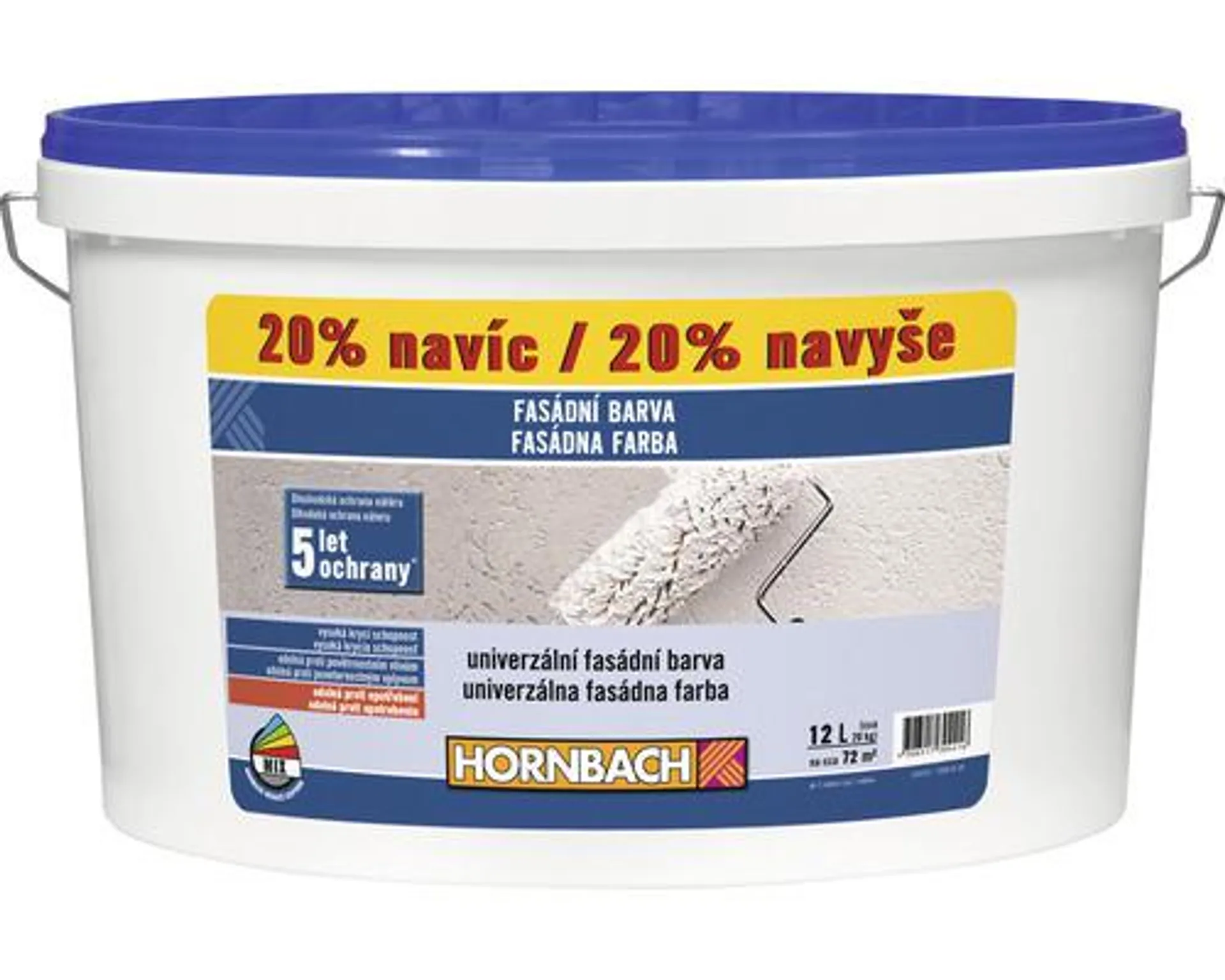 Farba na fasádu Hornbach 10 + 2 l