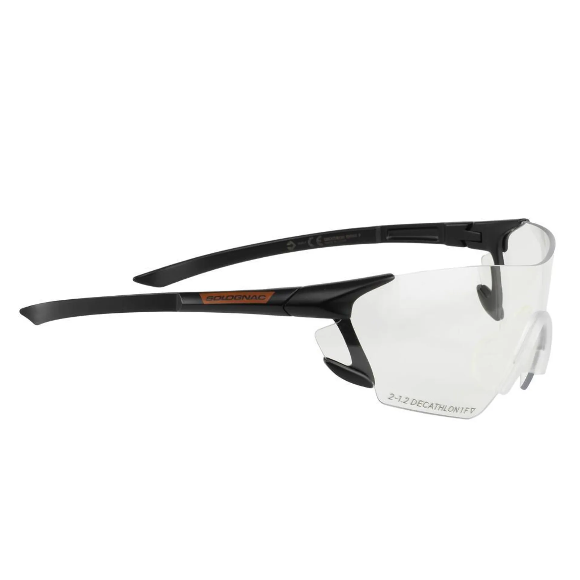 Ochranné okuliare na športovú streľbu a poľovačku s čírym sklom