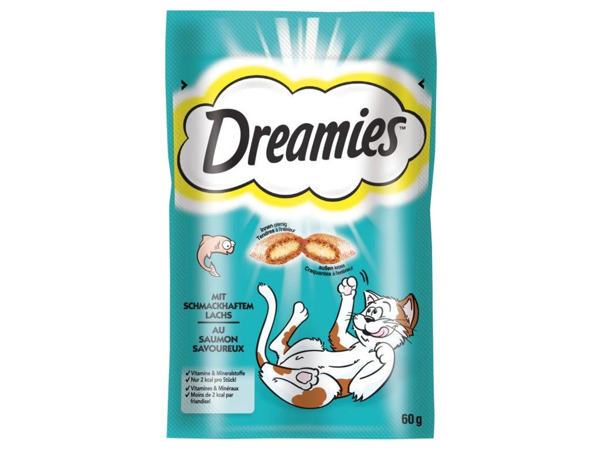 DREAMIES pochúťky s lososom 60 g