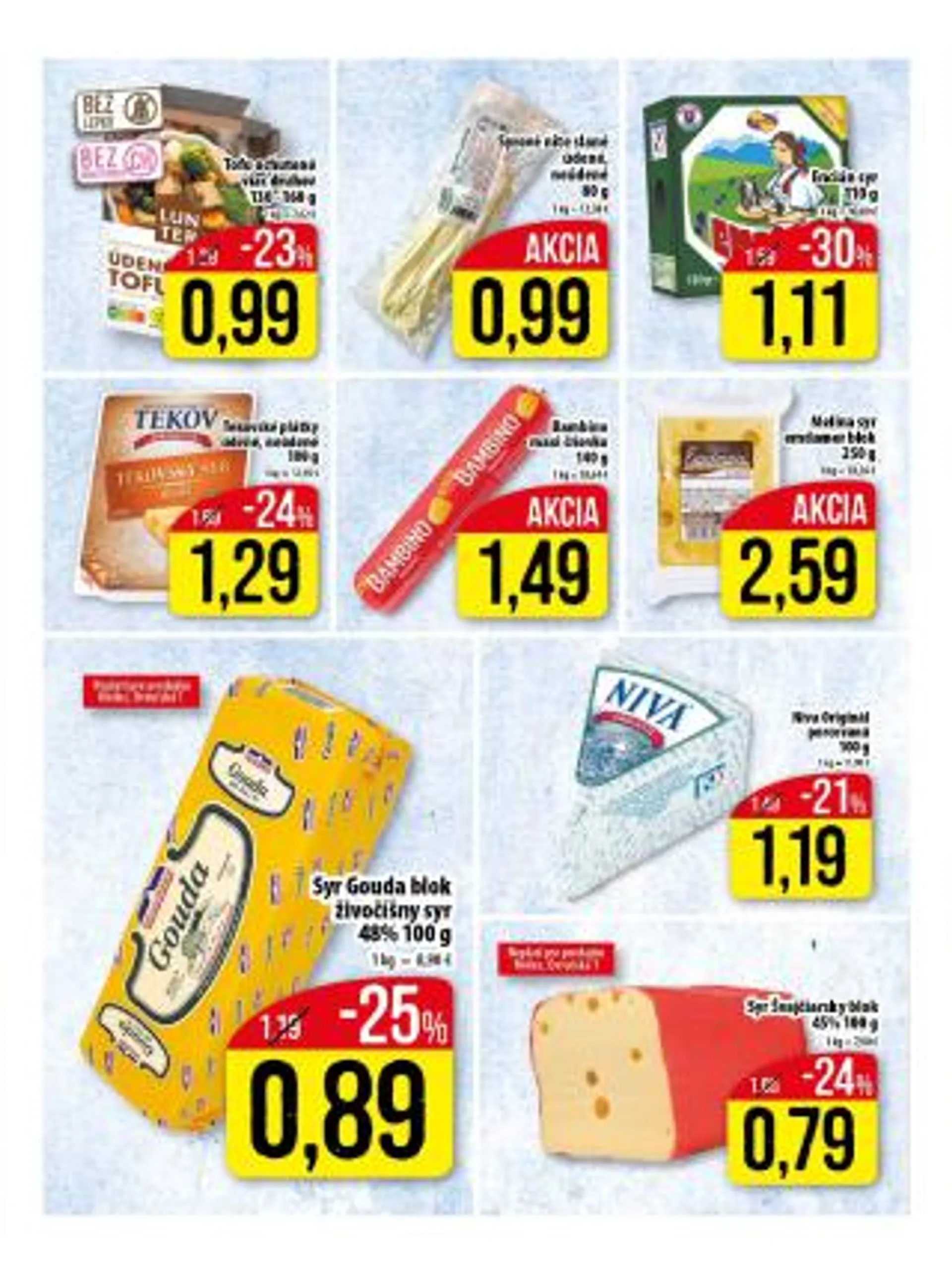 Leták: Klas aktuálny akciový leták - Košice od 27. novembra do 3. decembra 2023 - Prehľad Stránky 9