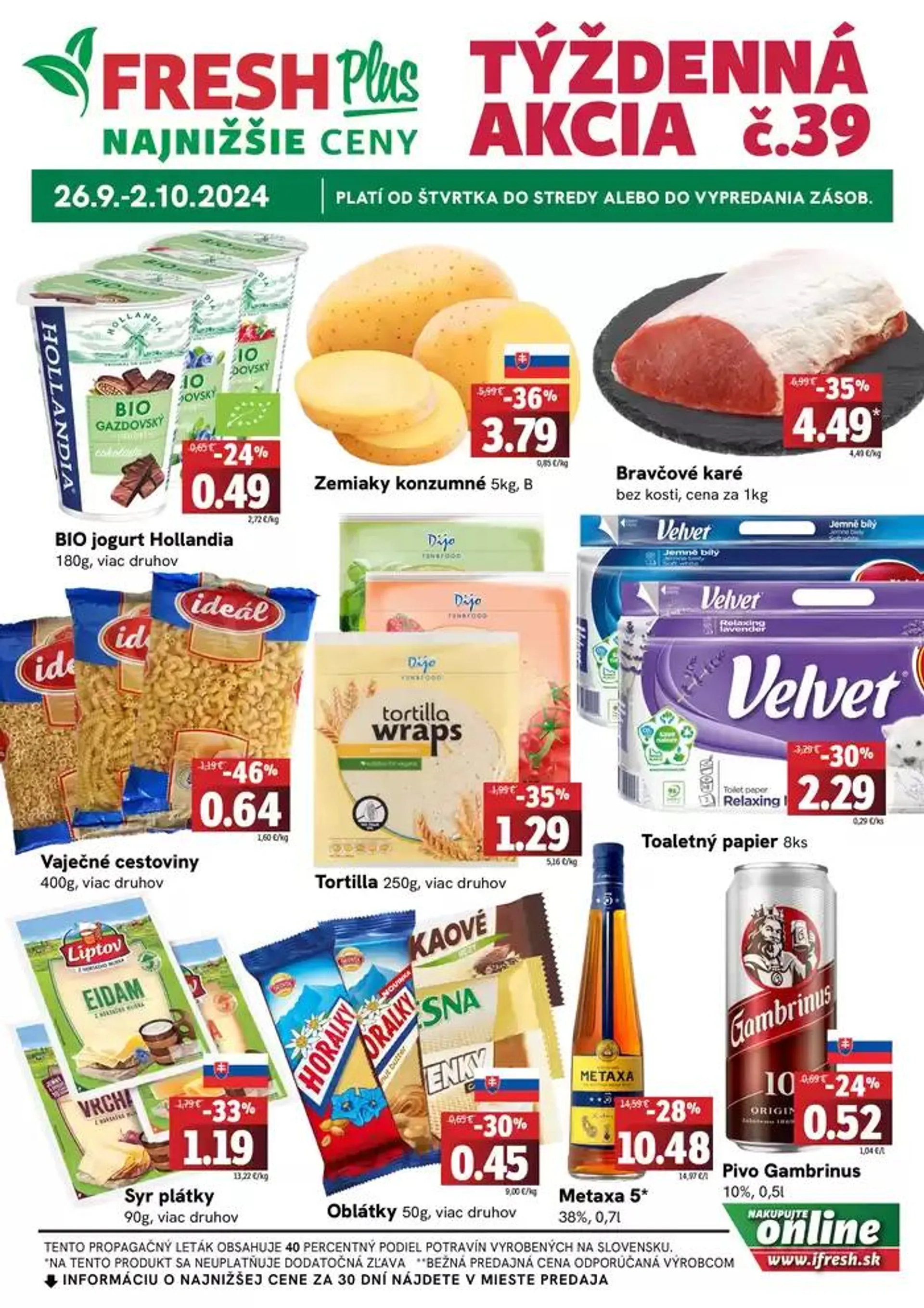 Týždenná akcia FRESH Plus - 1