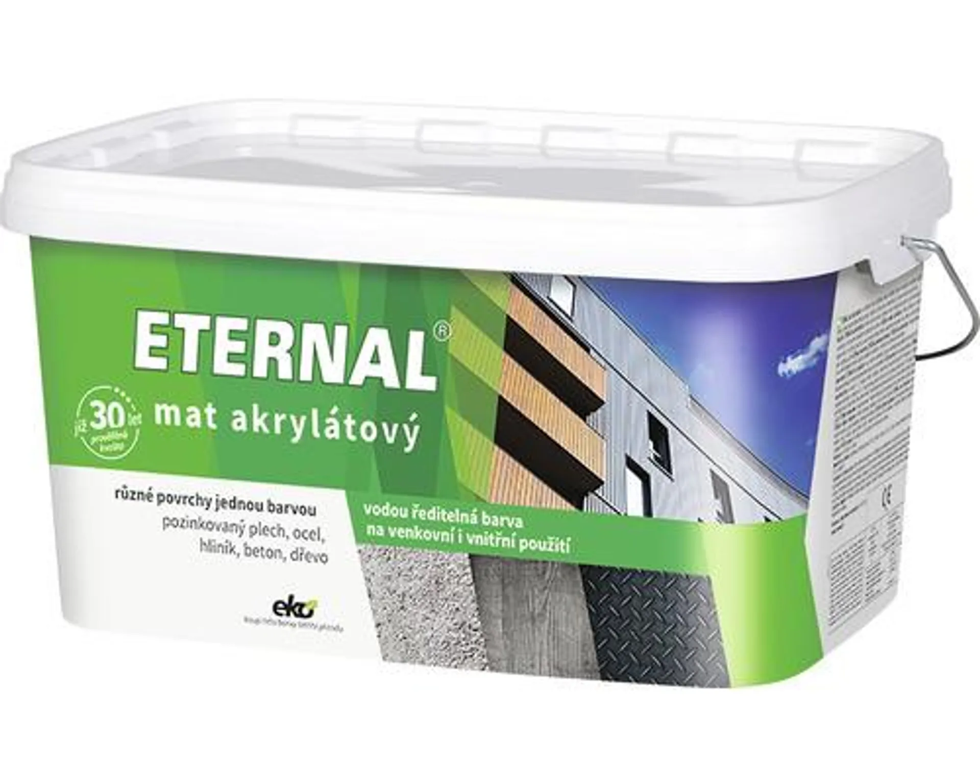 Farba univerzálna ETERNAL mat akrylátový zelený 5 kg