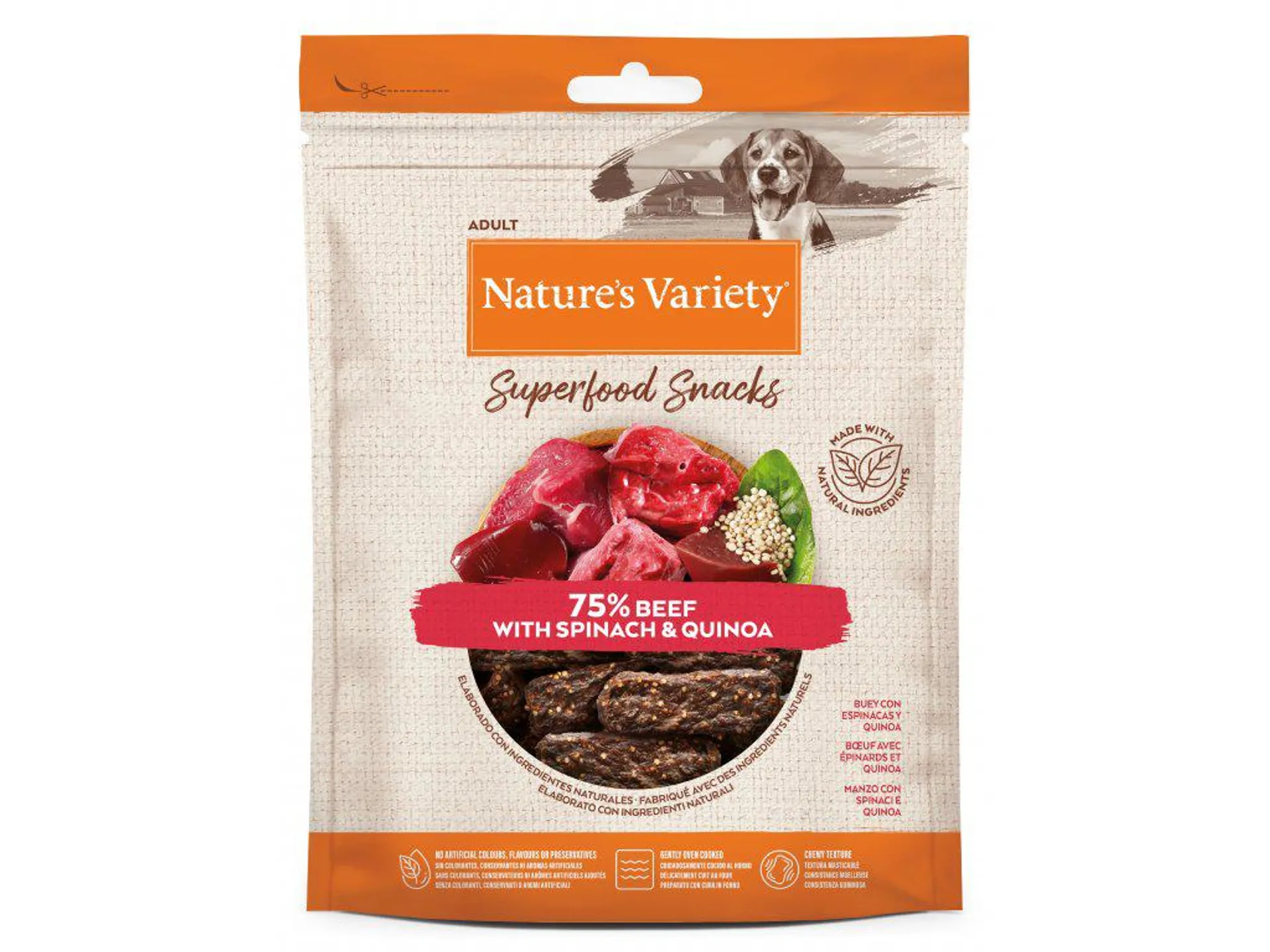 Nature's Variety superfood snack hovädzie 85g