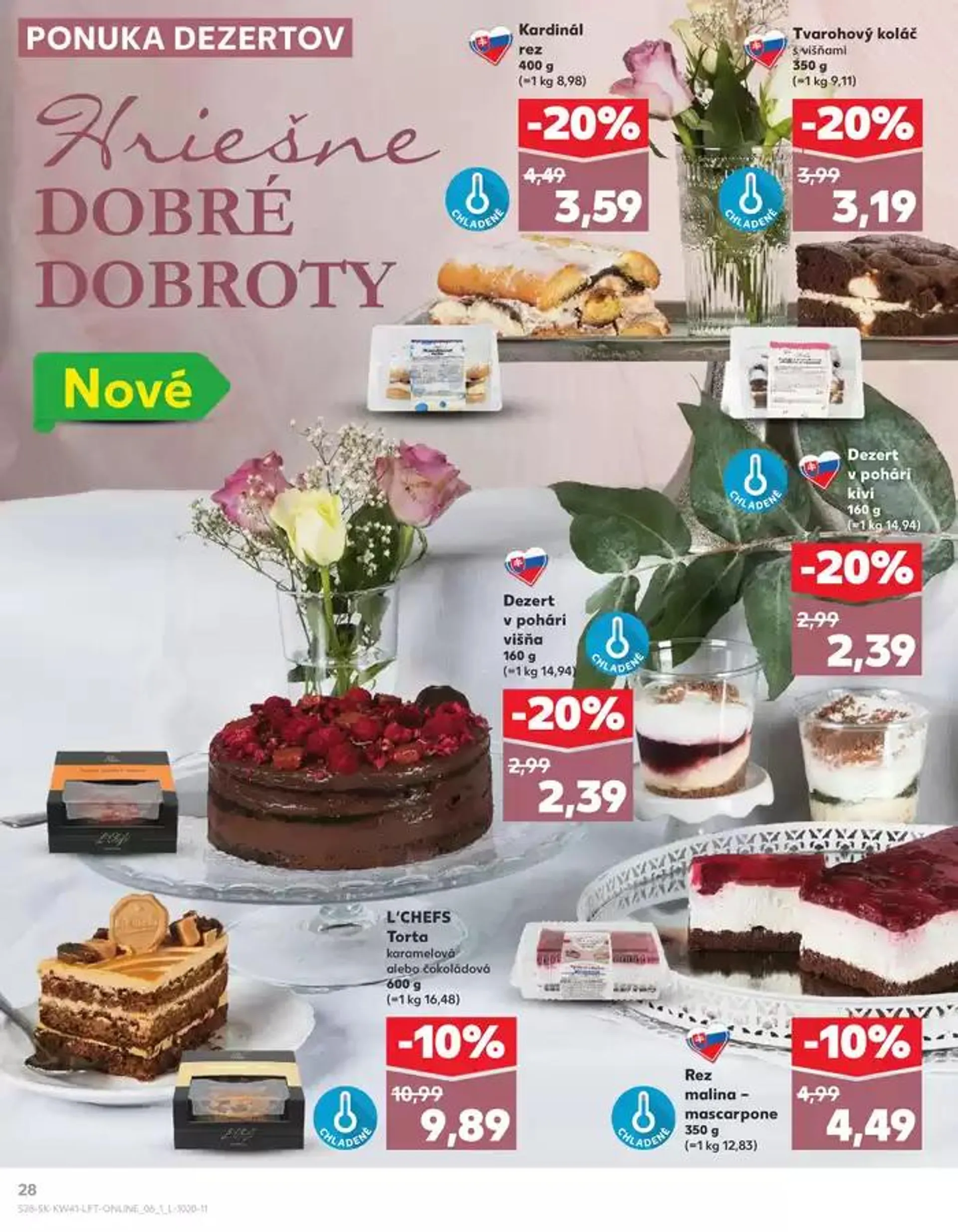 Leták: Skvelé zľavy na vybrané produkty od 10. októbra do 16. októbra 2024 - Prehľad Stránky 28