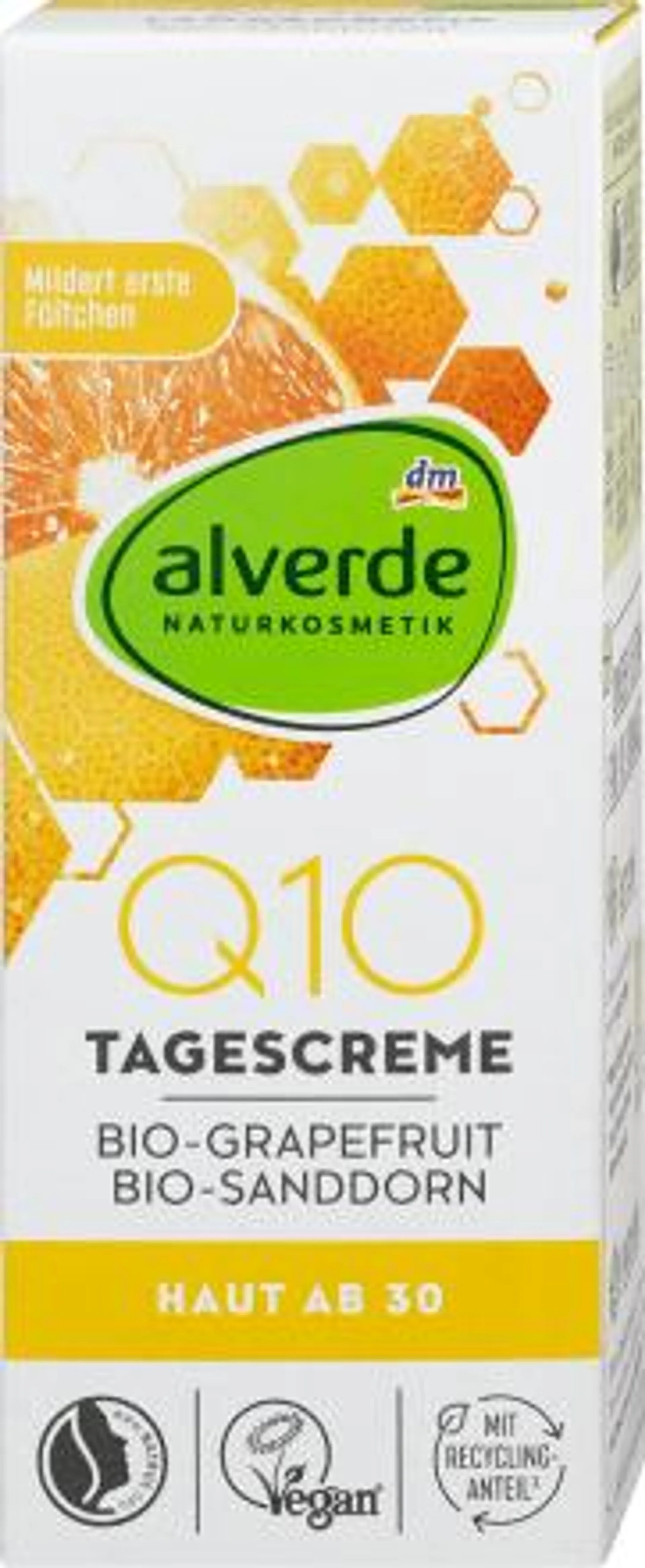 Denný pleťový krém Q10 s bio grapefruitom a bio rakytníkom rešetliakovým, 50 ml