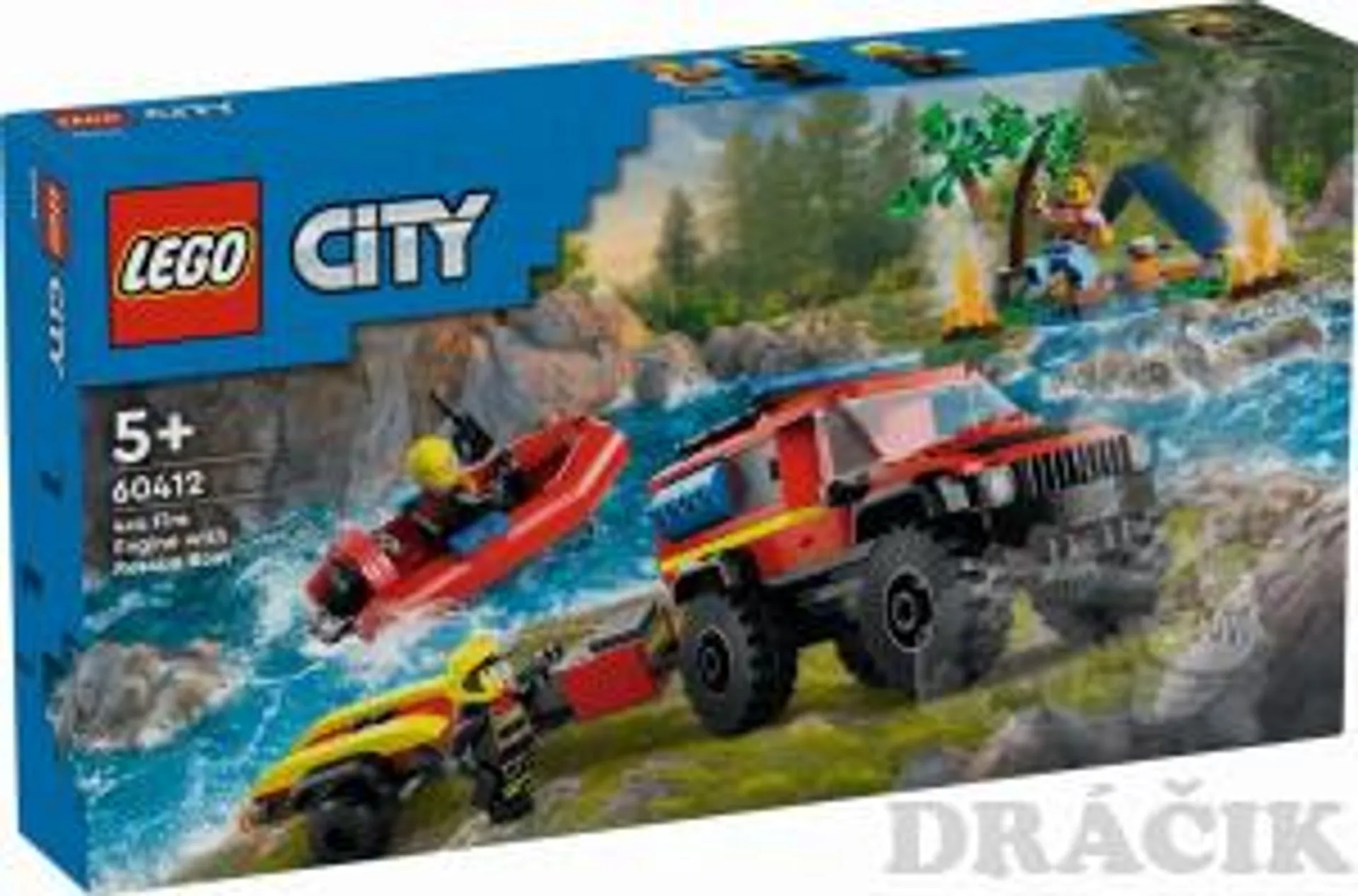 60412 Lego City – Hasičské auto 4x4 a záchranný čln