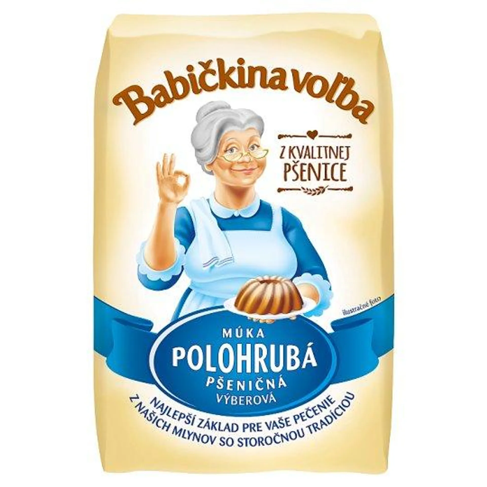 Babičkina Voľba Múka polohrubá pšeničná 1 kg