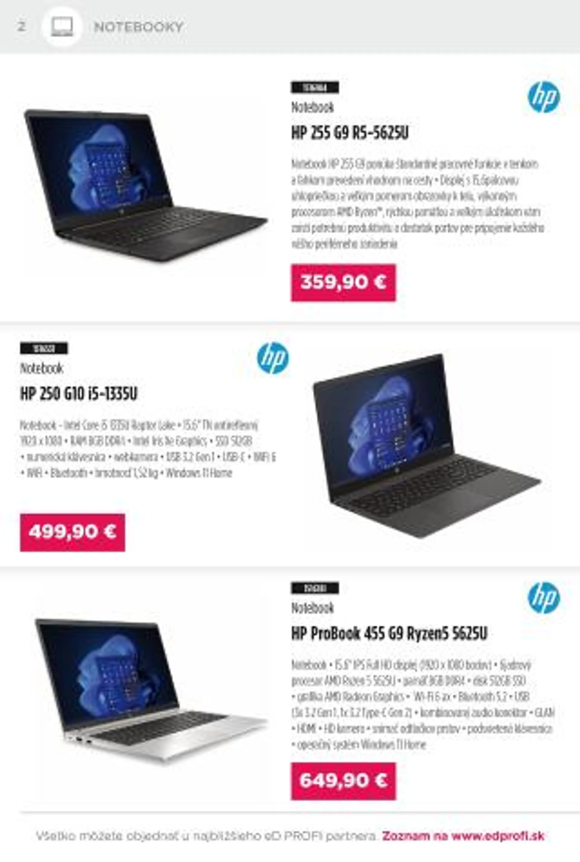 Leták: eD Profi leták od 1. septembra do 30. septembra 2024 - Prehľad Stránky 2