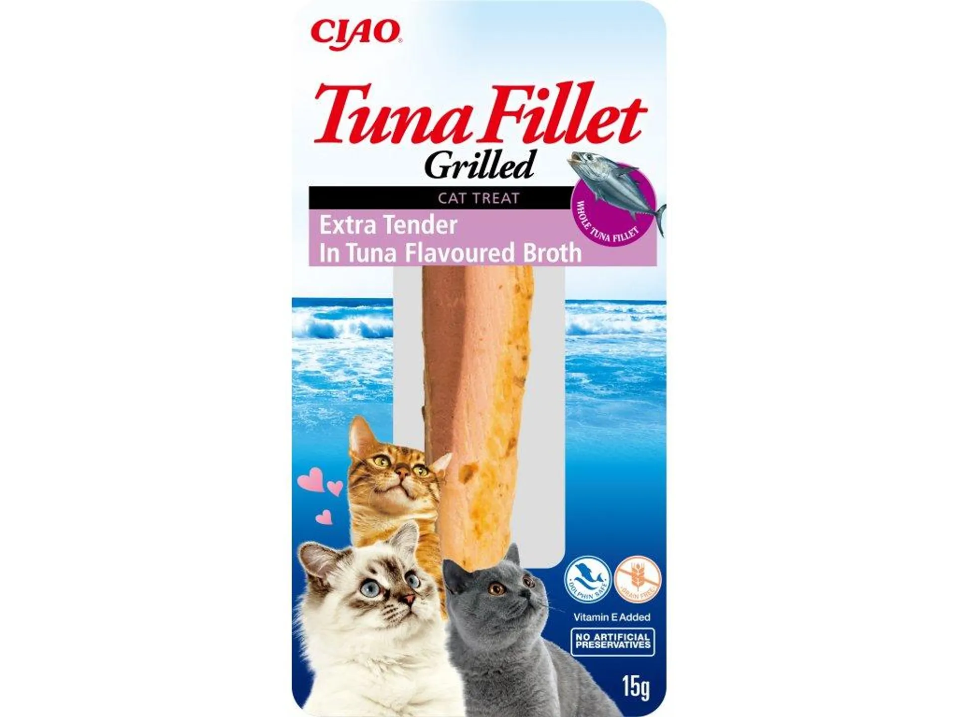 Inaba tuniakový filet pre mačky - tuniak, extra jemný 15g
