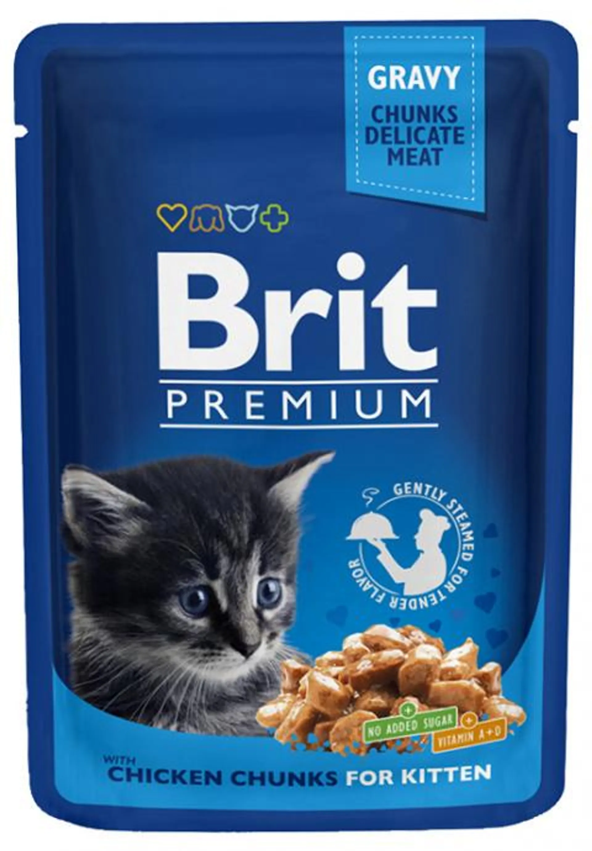 BRIT Premium Kitten Chicken Chunks kaps.100g