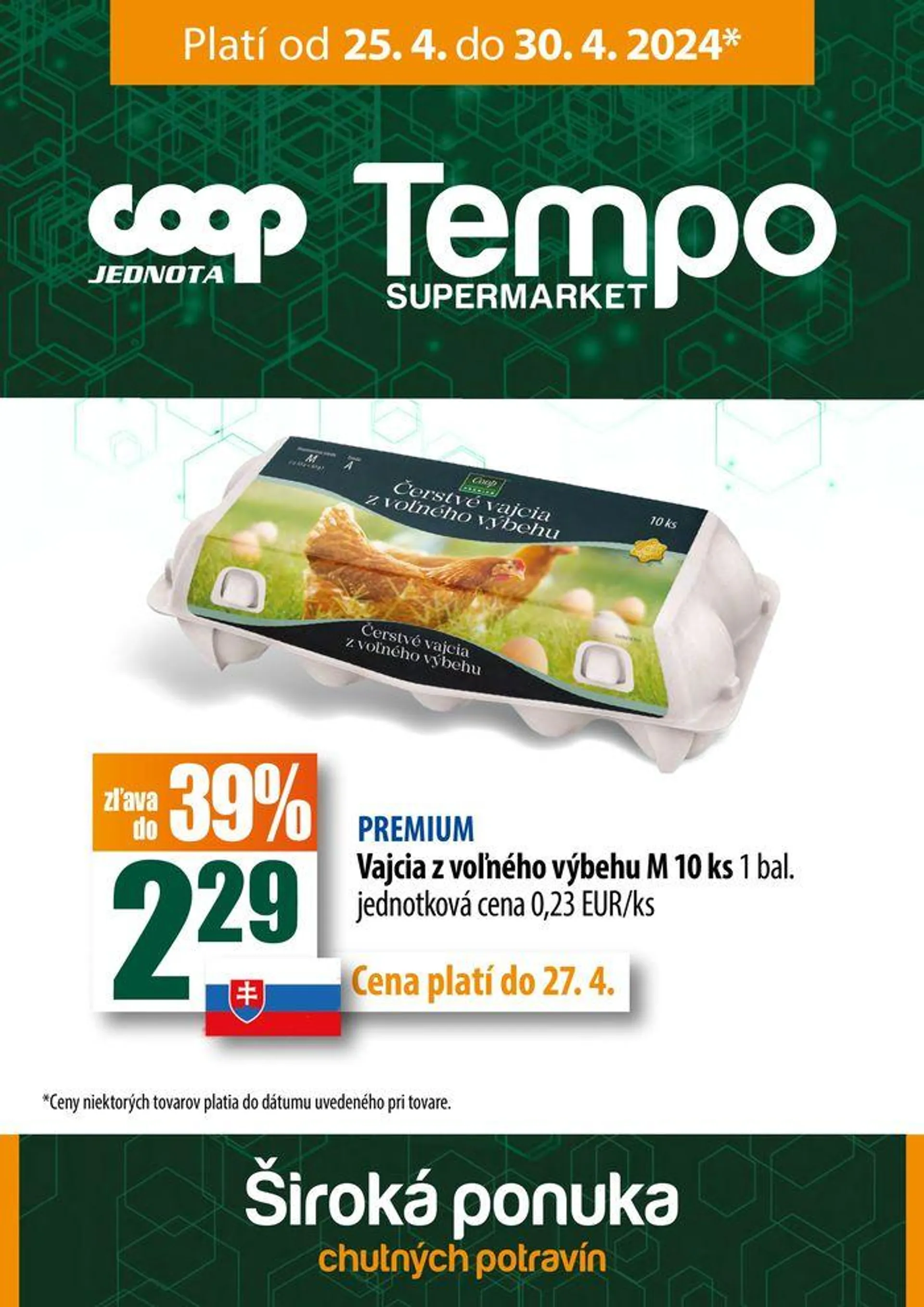 Leták COOP Jednota supermarket  - 1