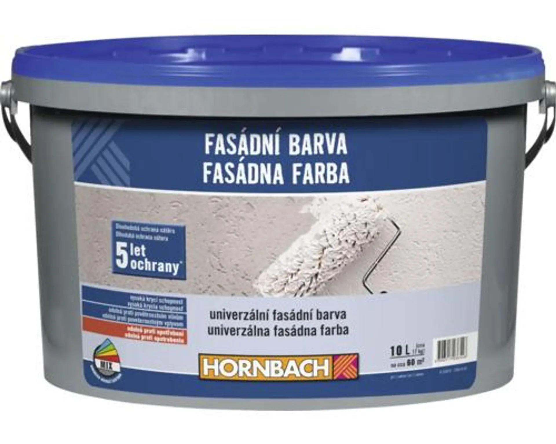 Fasádna farba Hornbach biela 10 l