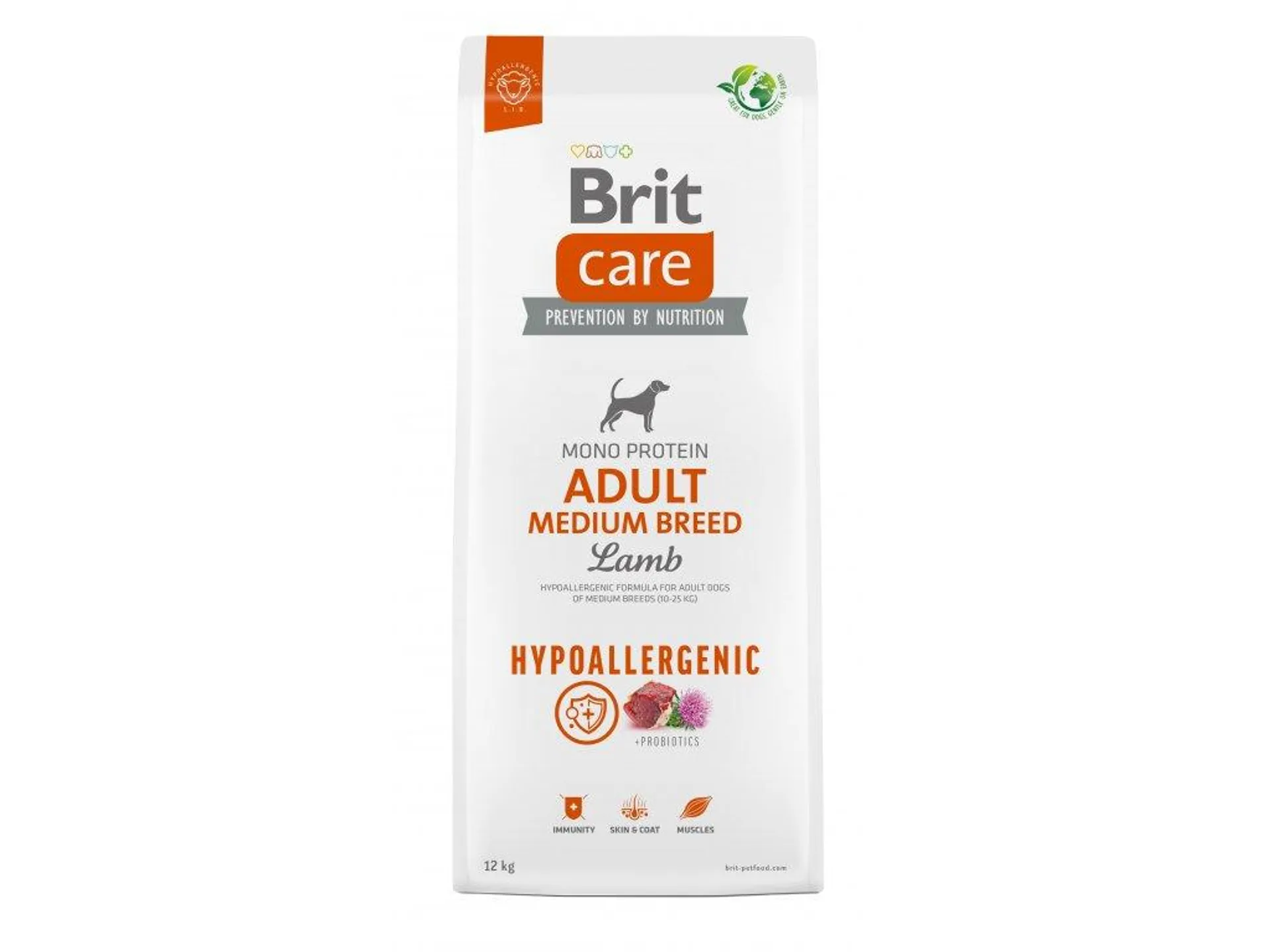 Brit Care Dog Hypoallergenic Adult Medium Breed, 12kg