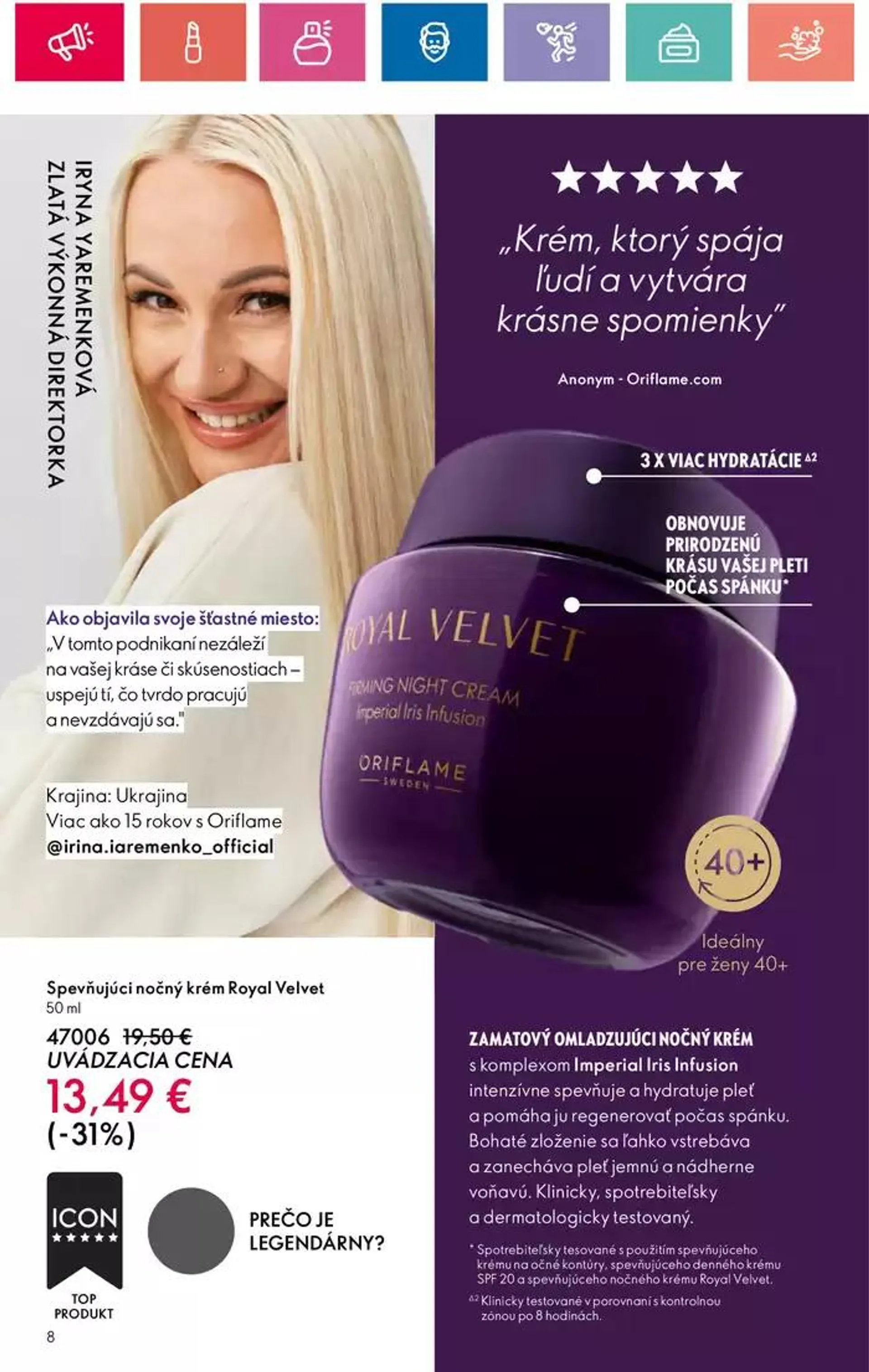 Leták: ORIFLAME katalóg od 2. októbra do 16. októbra 2024 - Prehľad Stránky 8