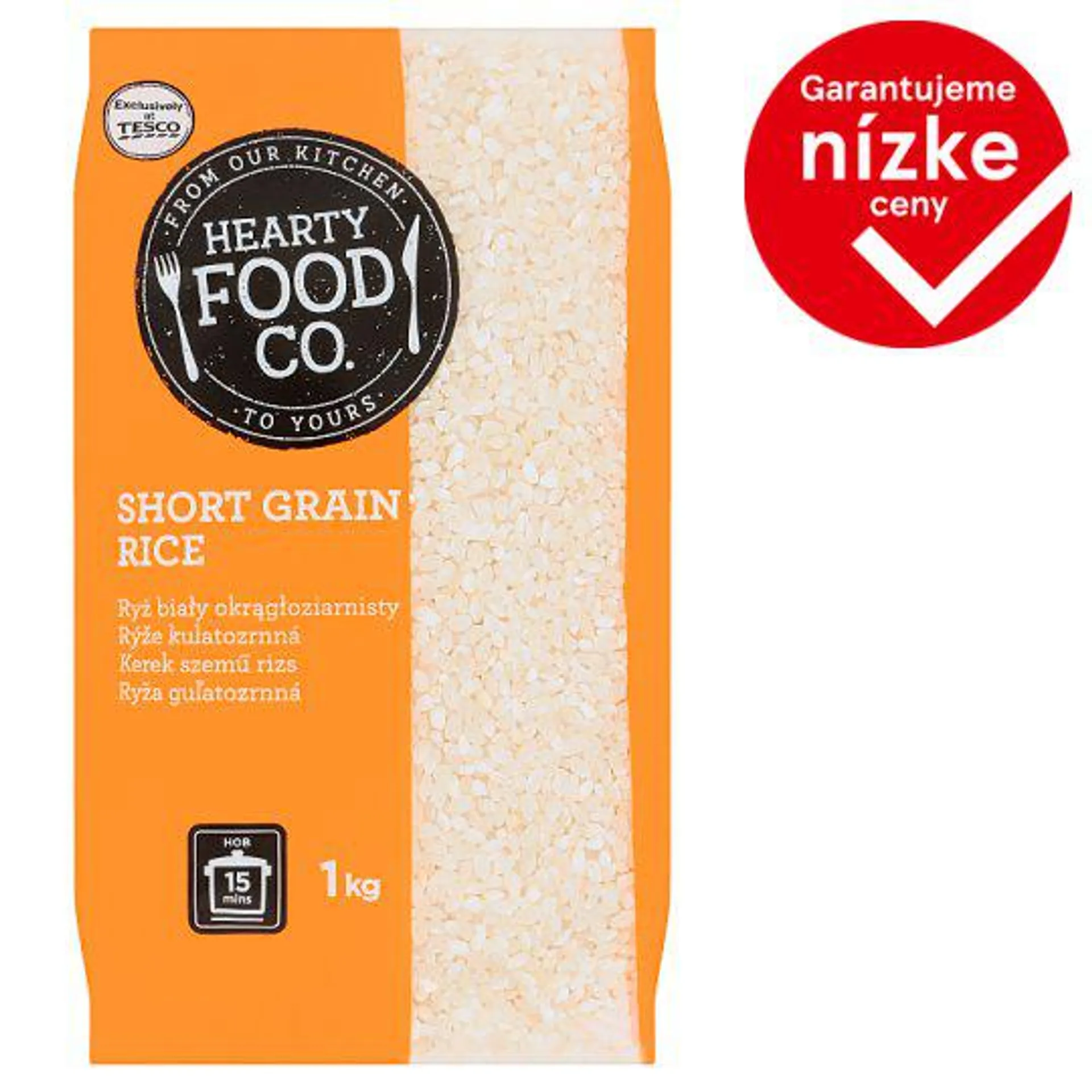 Hearty Food Co. Ryža guľatozrnná 1 kg