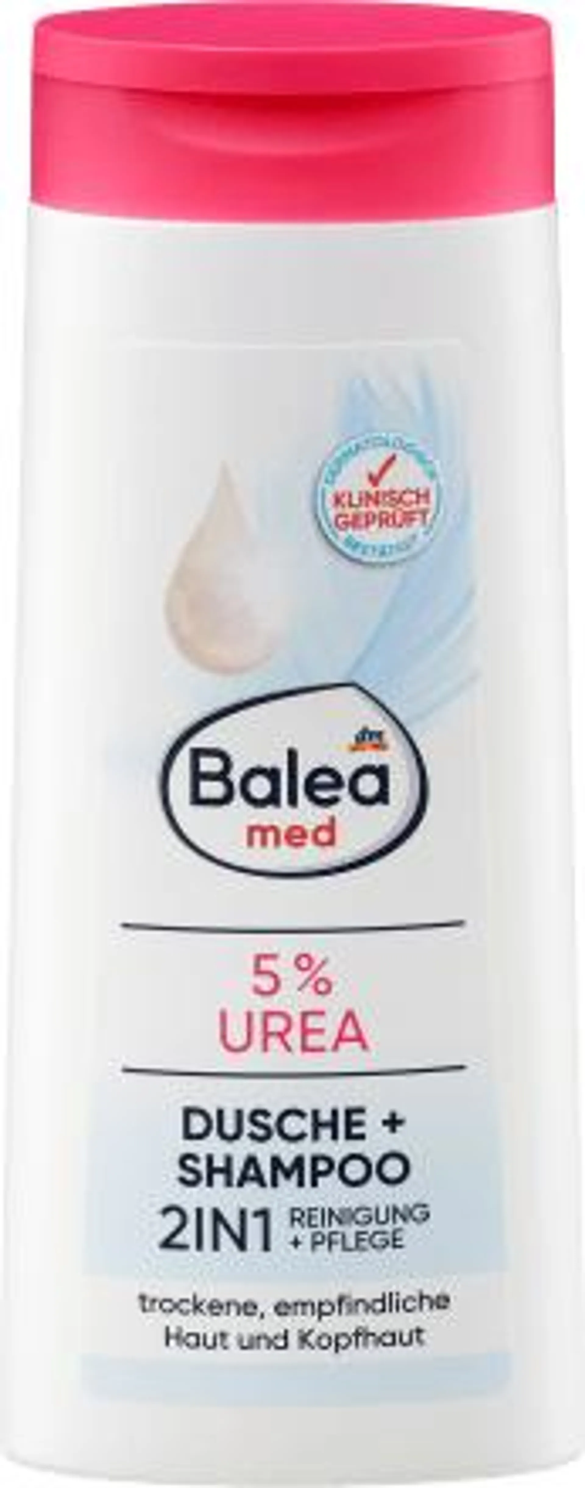 Sprchovací gél a šampón 2 v 1 5 % Urea, 300 ml