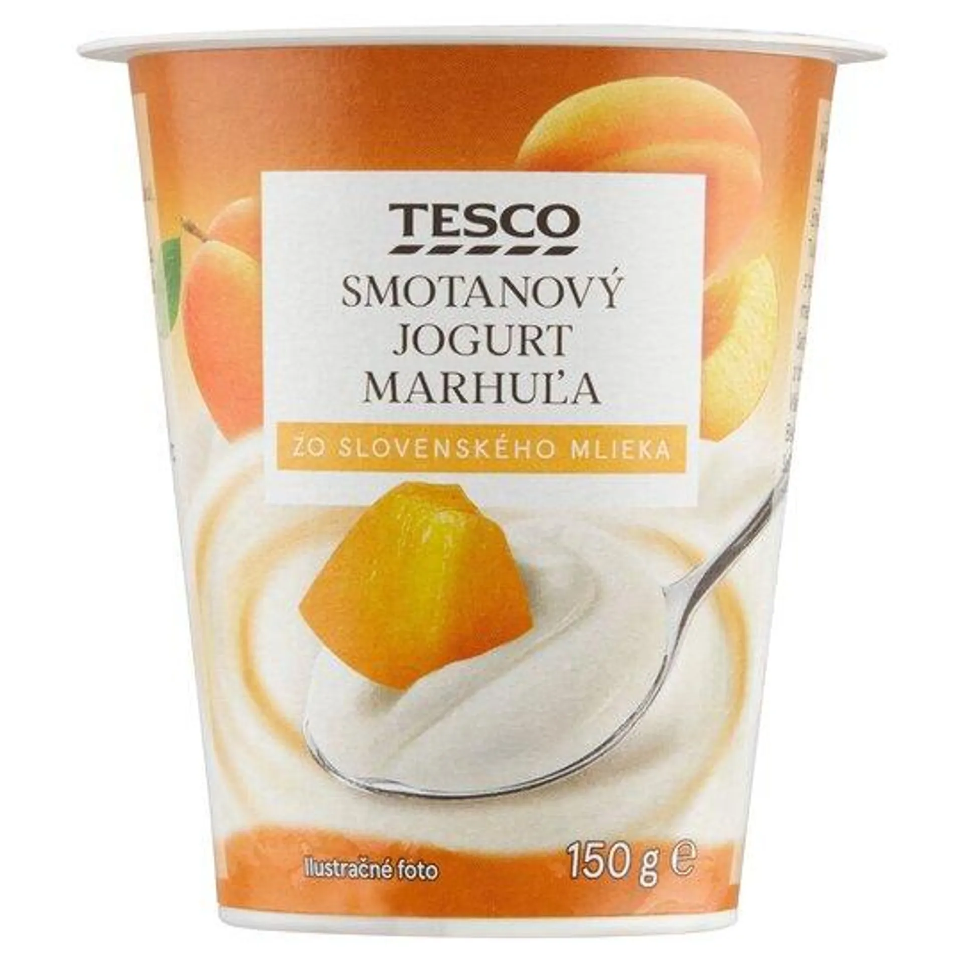 Tesco Smotanový jogurt marhuľa 150 g