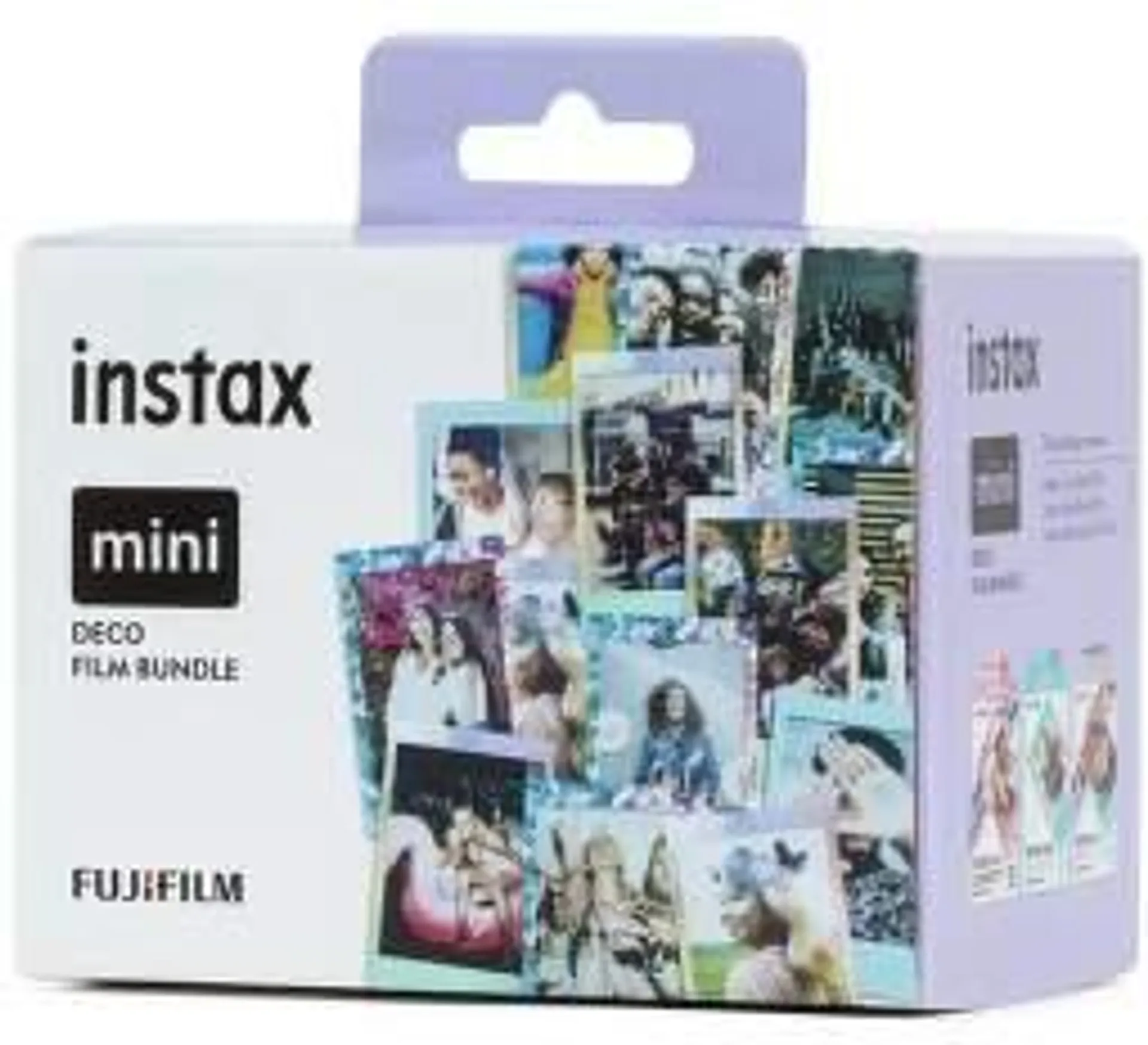 Fujifilm Instax Mini Deco Film Bundle 30 ks Confetti Mermaid Tail a Blue Frame