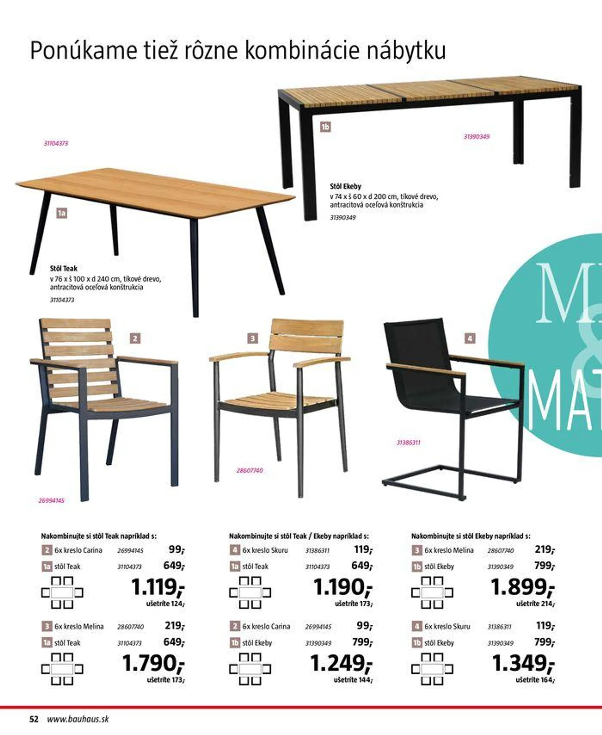 Leták: BAUHAUS 2024 od 13. marca do 31. augusta 2024 - Prehľad Stránky 52