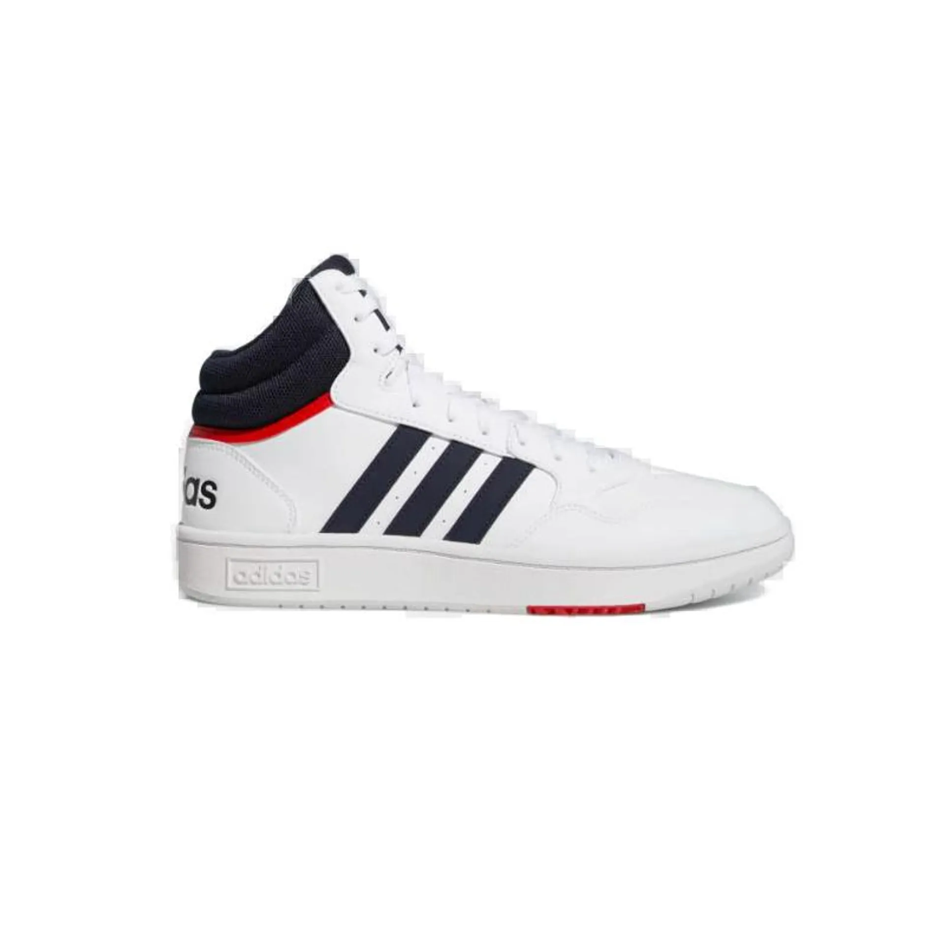 Hoops 3.0 Mid cloud white/legend ink/vivid red