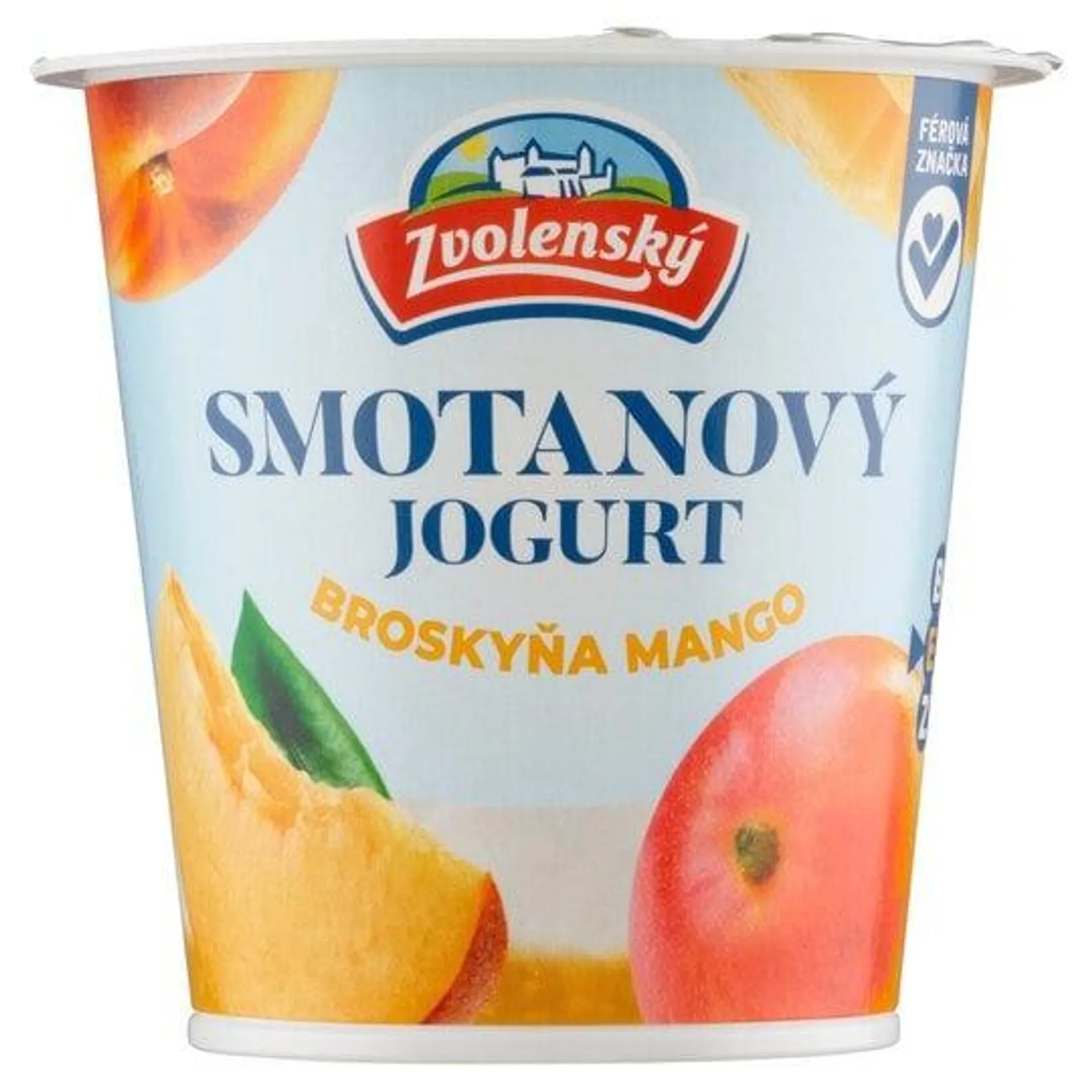 Zvolenský Smotanový jogurt broskyňa-mango 145 g