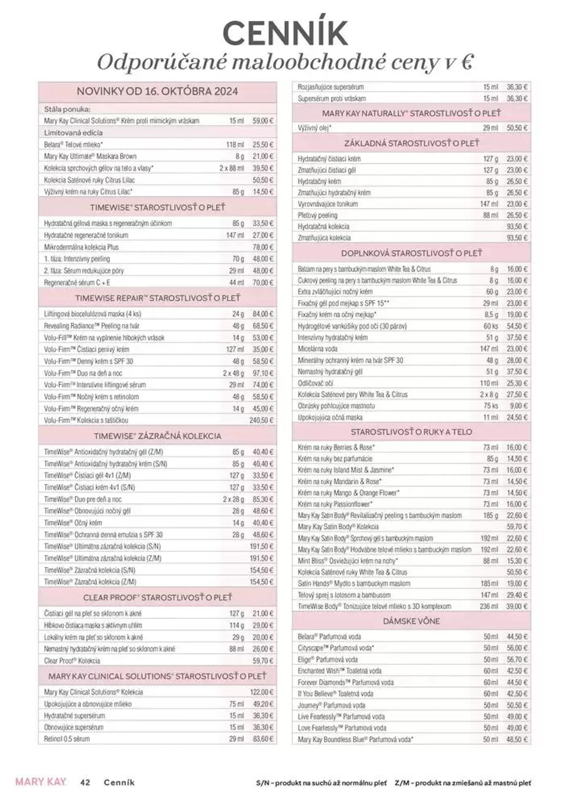 Leták: Kniha o kráse jeseň 2024 od 3. októbra do 17. októbra 2024 - Prehľad Stránky 42