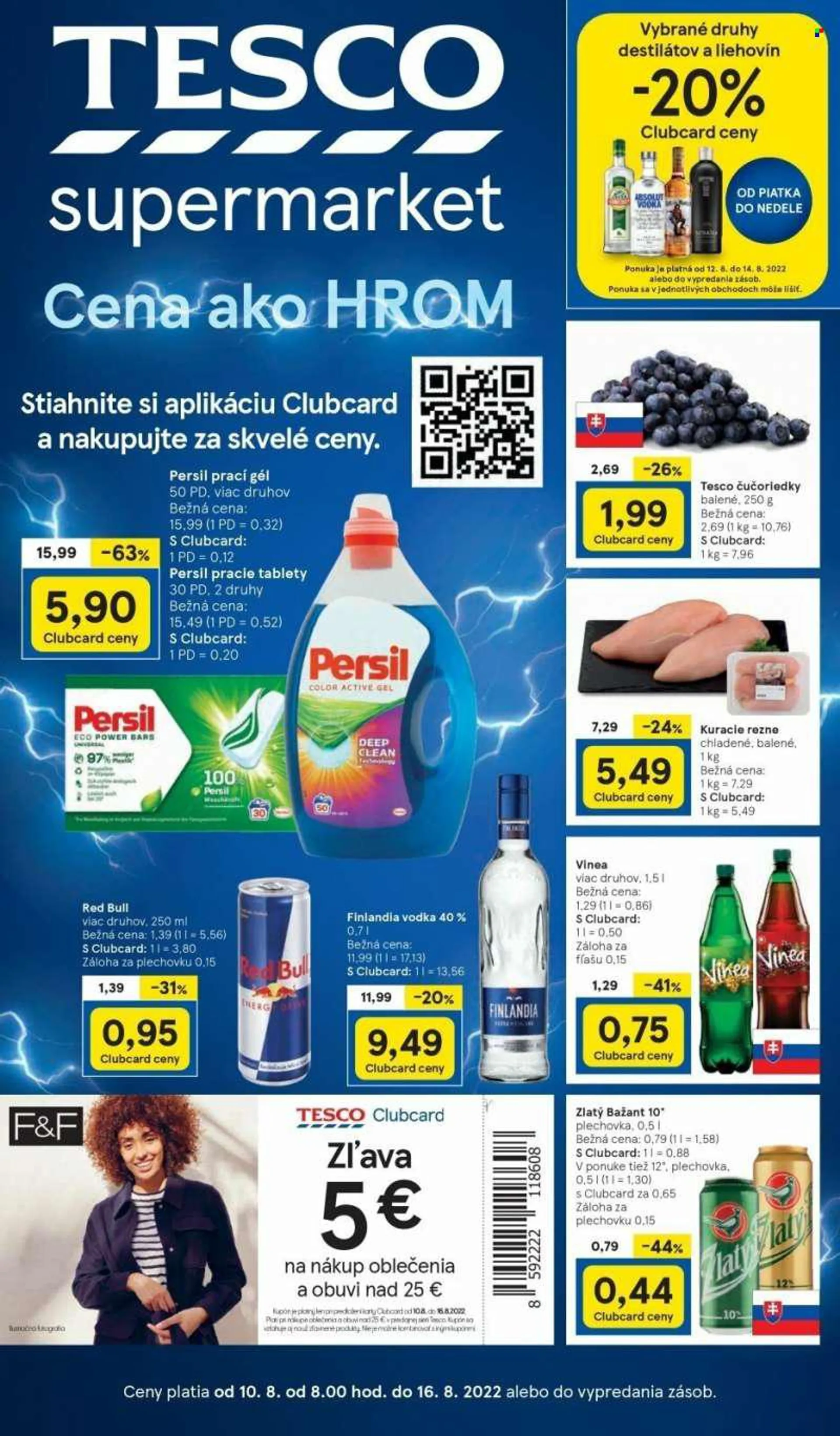 Leták TESCO supermarket - 10.8.2022 - 16.8.2022.