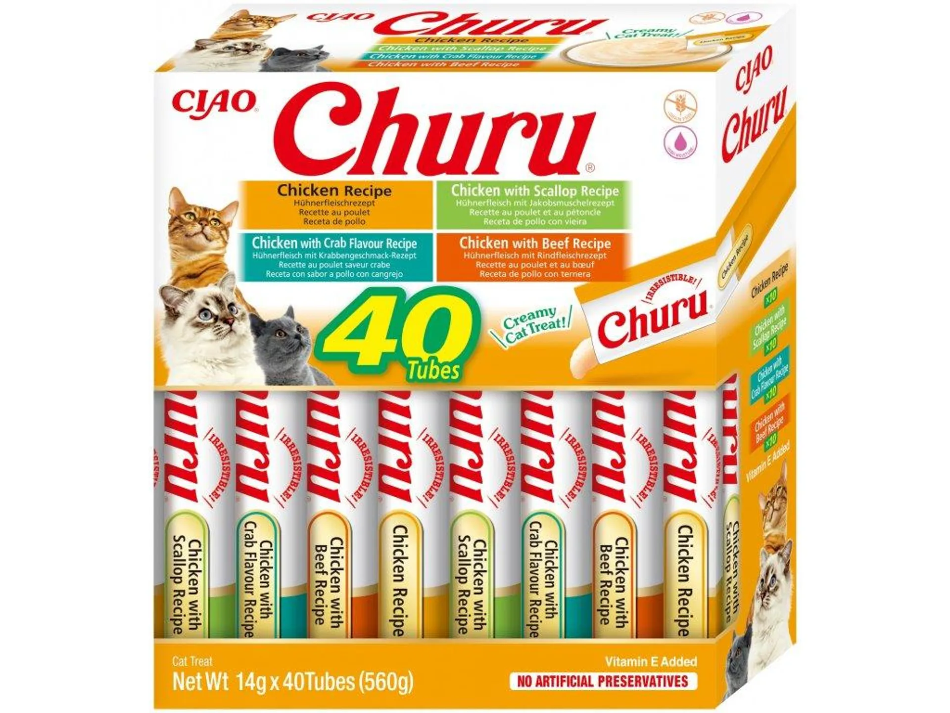 Churu cat mäsové pyré mix - kura 560g (BAL.)