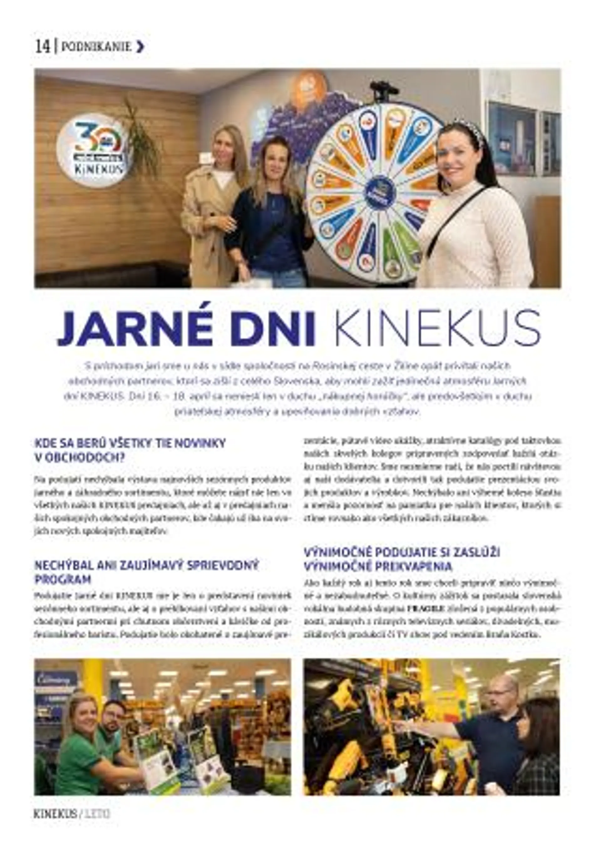 Leták: Kinekus magazín - LETO od 1. júla do 31. augusta 2024 - Prehľad Stránky 14