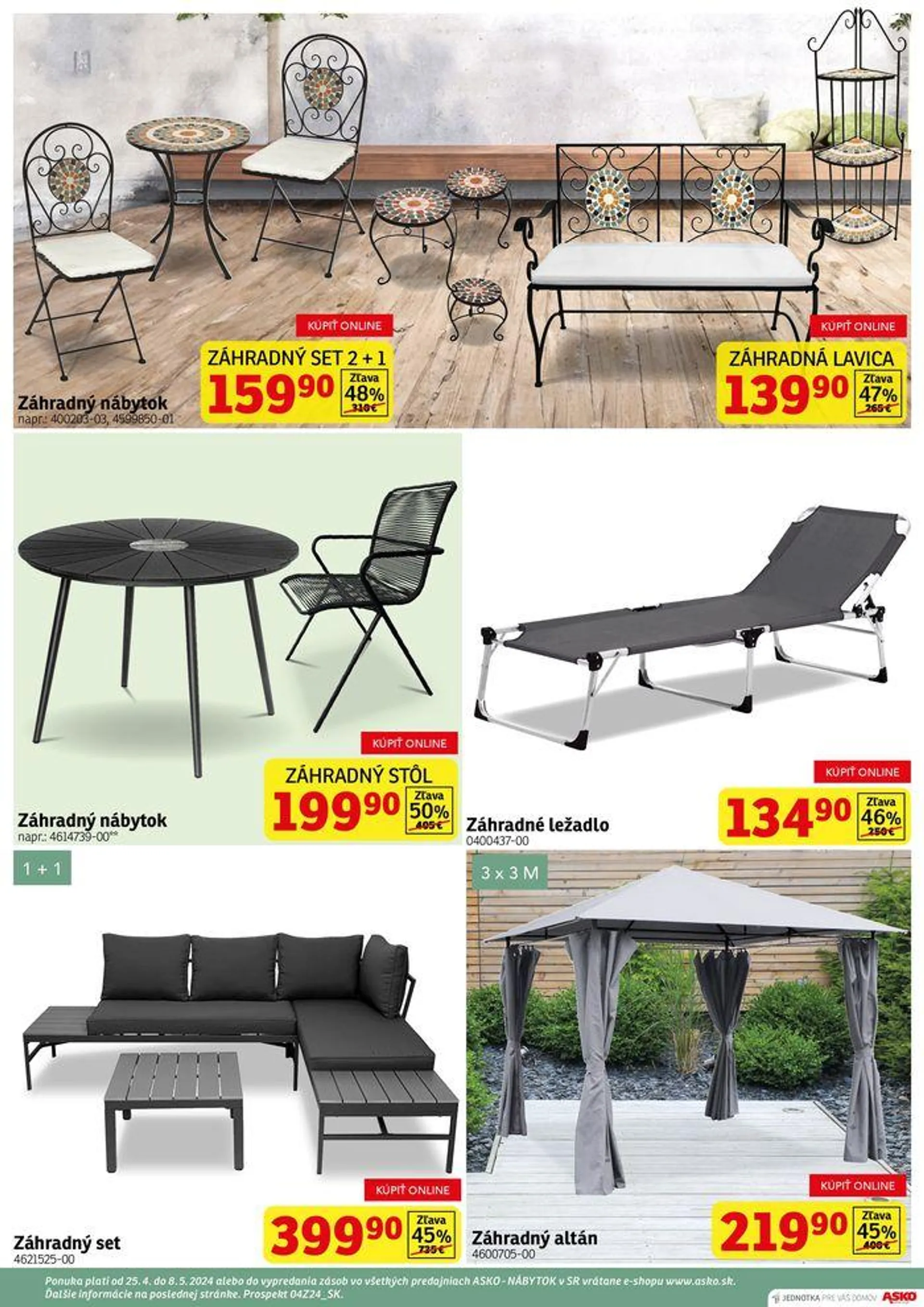 Leták: Garden furniture od 29. apríla do 8. mája 2024 - Prehľad Stránky 3