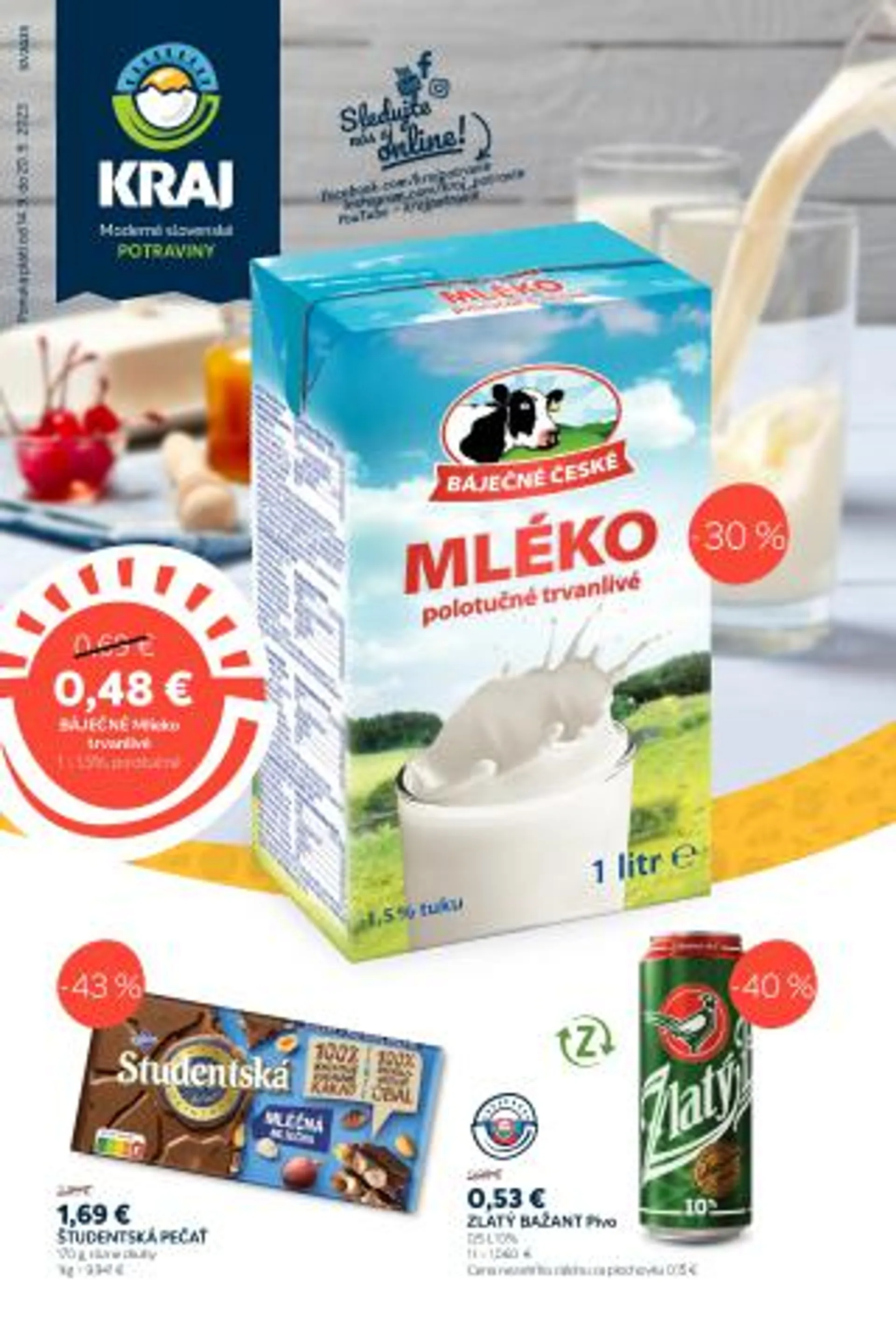 Leták: Kraj leták od 14. septembra do 20. septembra 2023 - Prehľad Stránky 1