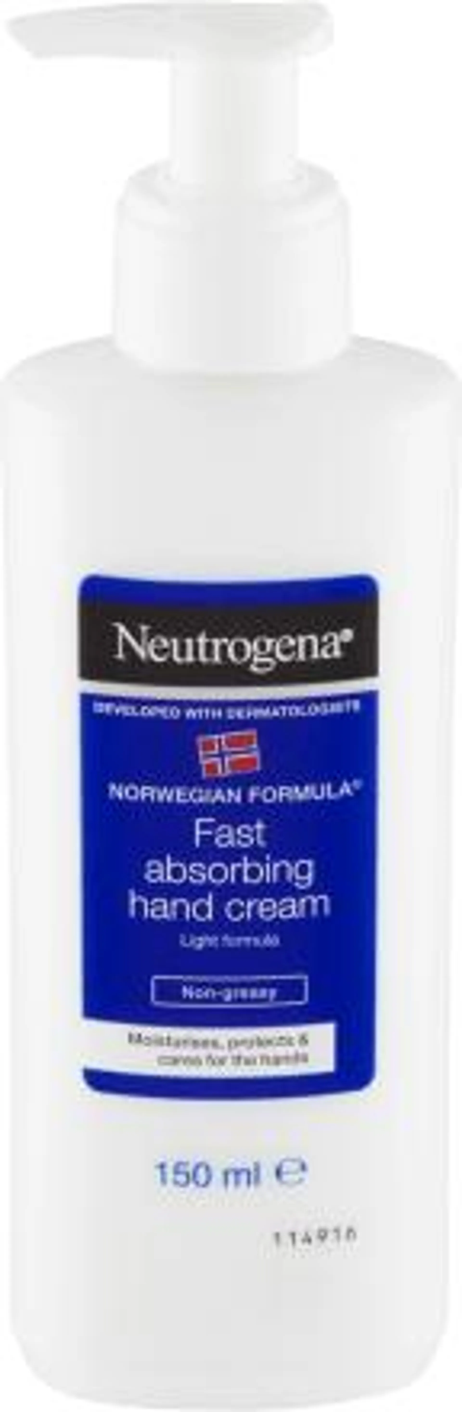 Krém na ruky Fast absorbing, 150 ml