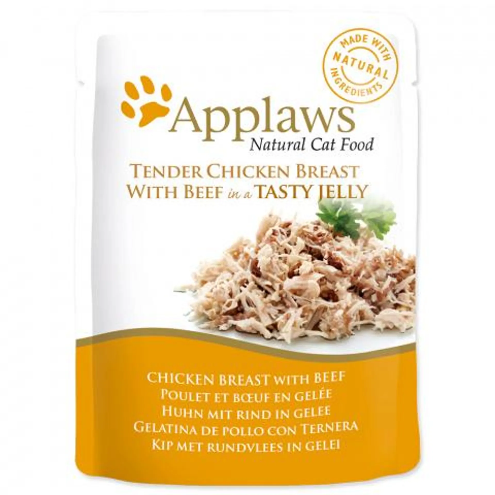 Kapsicka Applaws Cat chicken with beef in jelly 70g