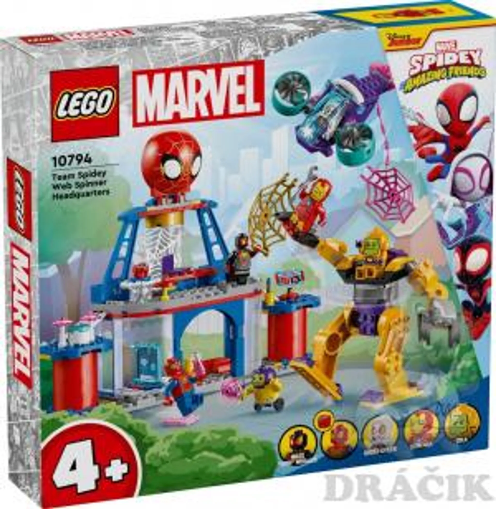 10794 Lego Marvel – Pavúčia základňa Spideyho tímu
