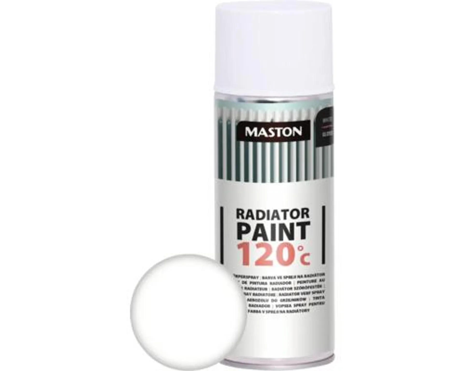 Farba v spreji na radiátor Maston Radiator Paint biely lesk 0,4 l